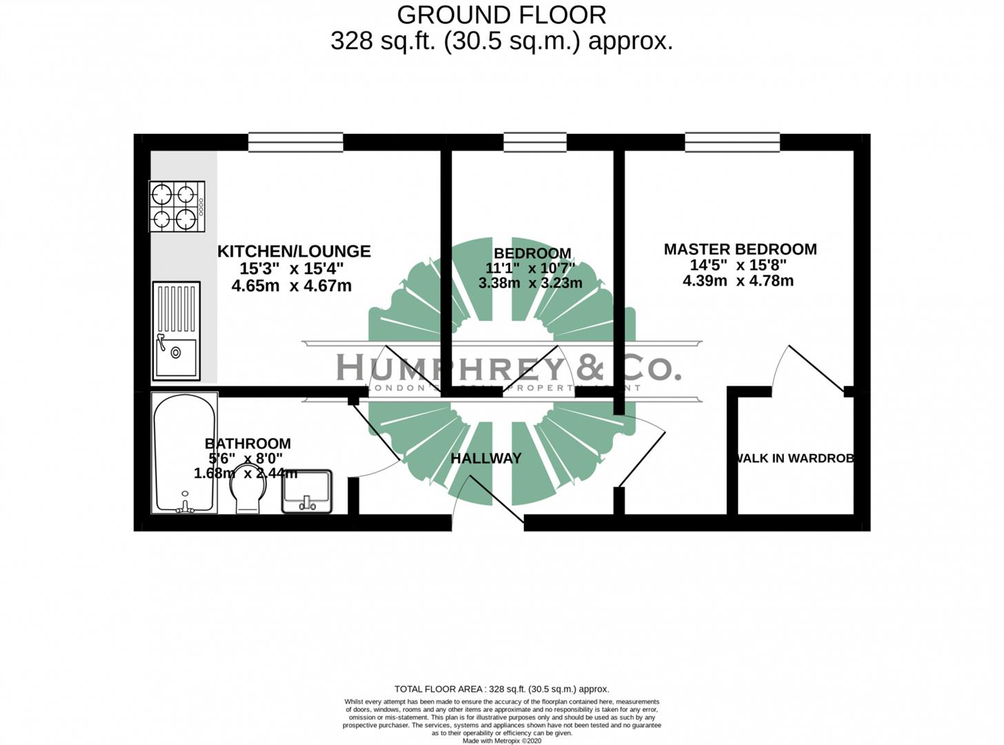 Flat 705, 450 High Road, London floorplan