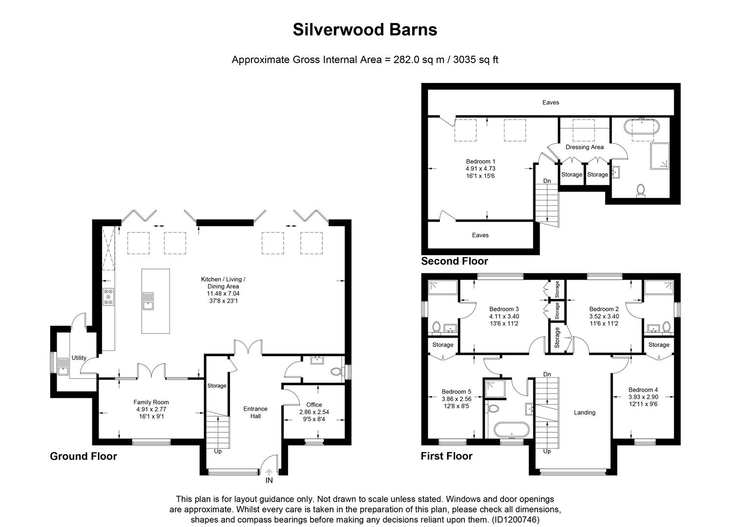 2 Silverwood Barns, St. Albans Road, Sandridge floorplan
