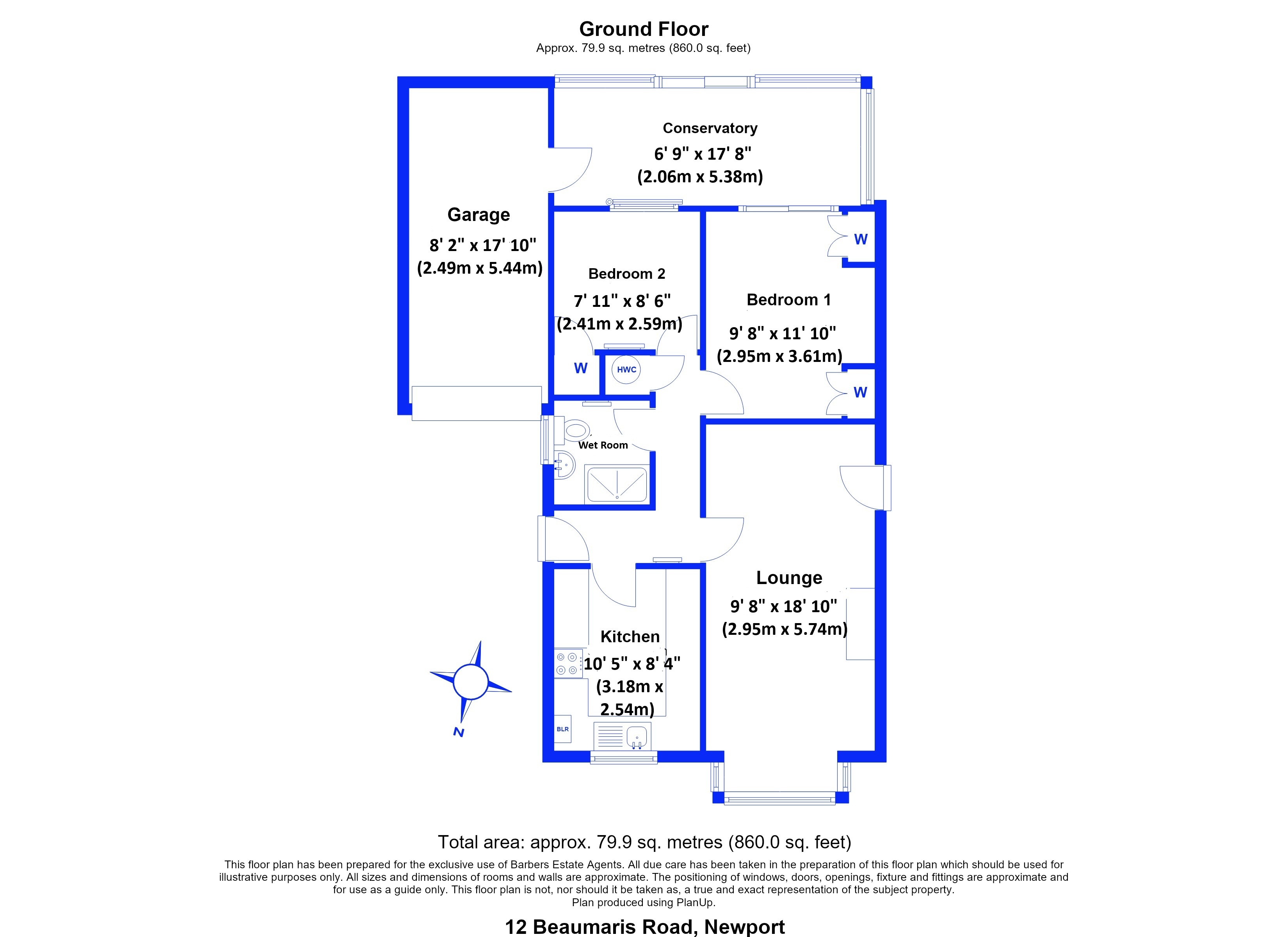12, Beaumaris Road, Newport floorplan