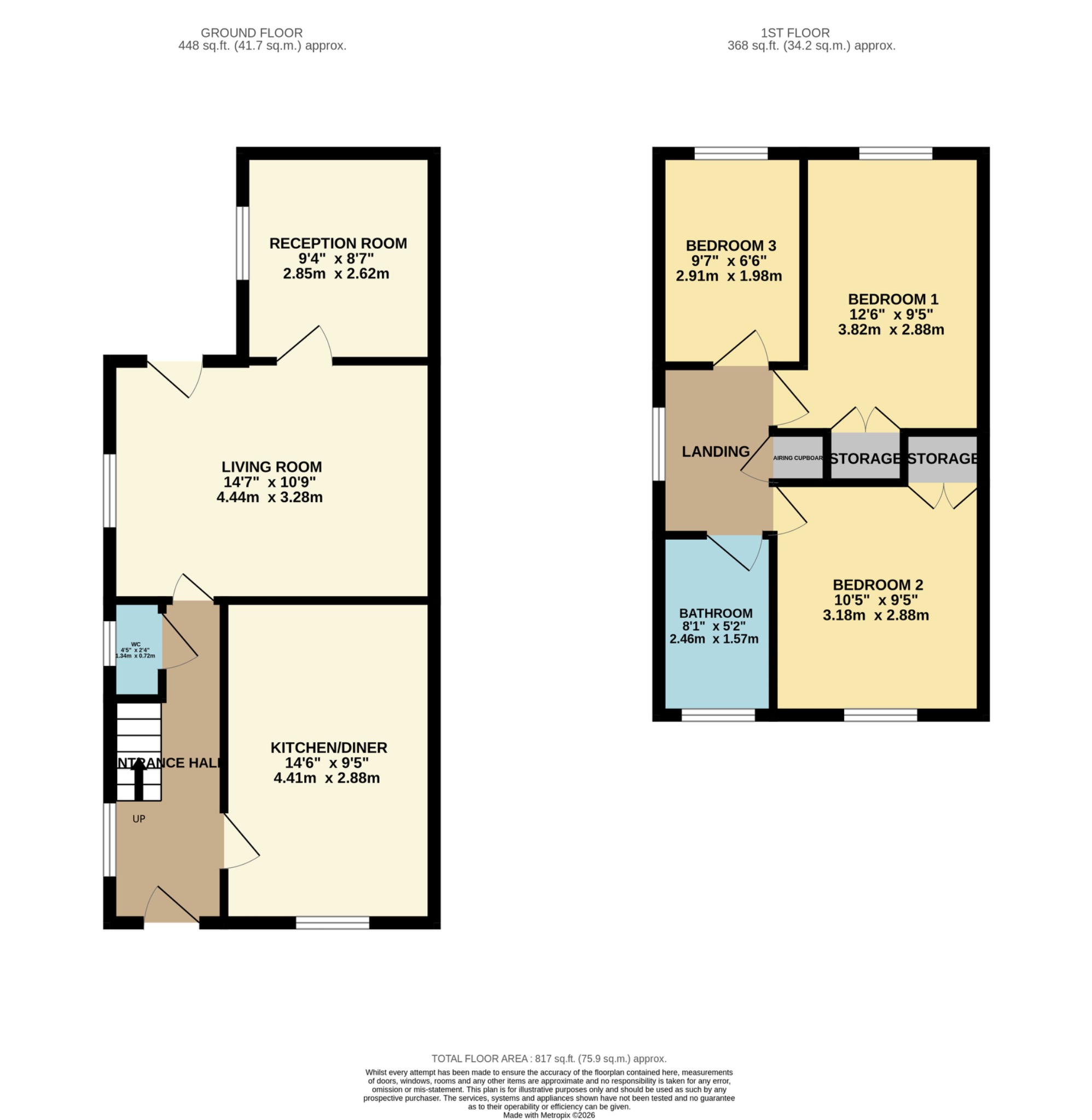 1 Wheatfield Close, Maidenhead, Berkshire floorplan