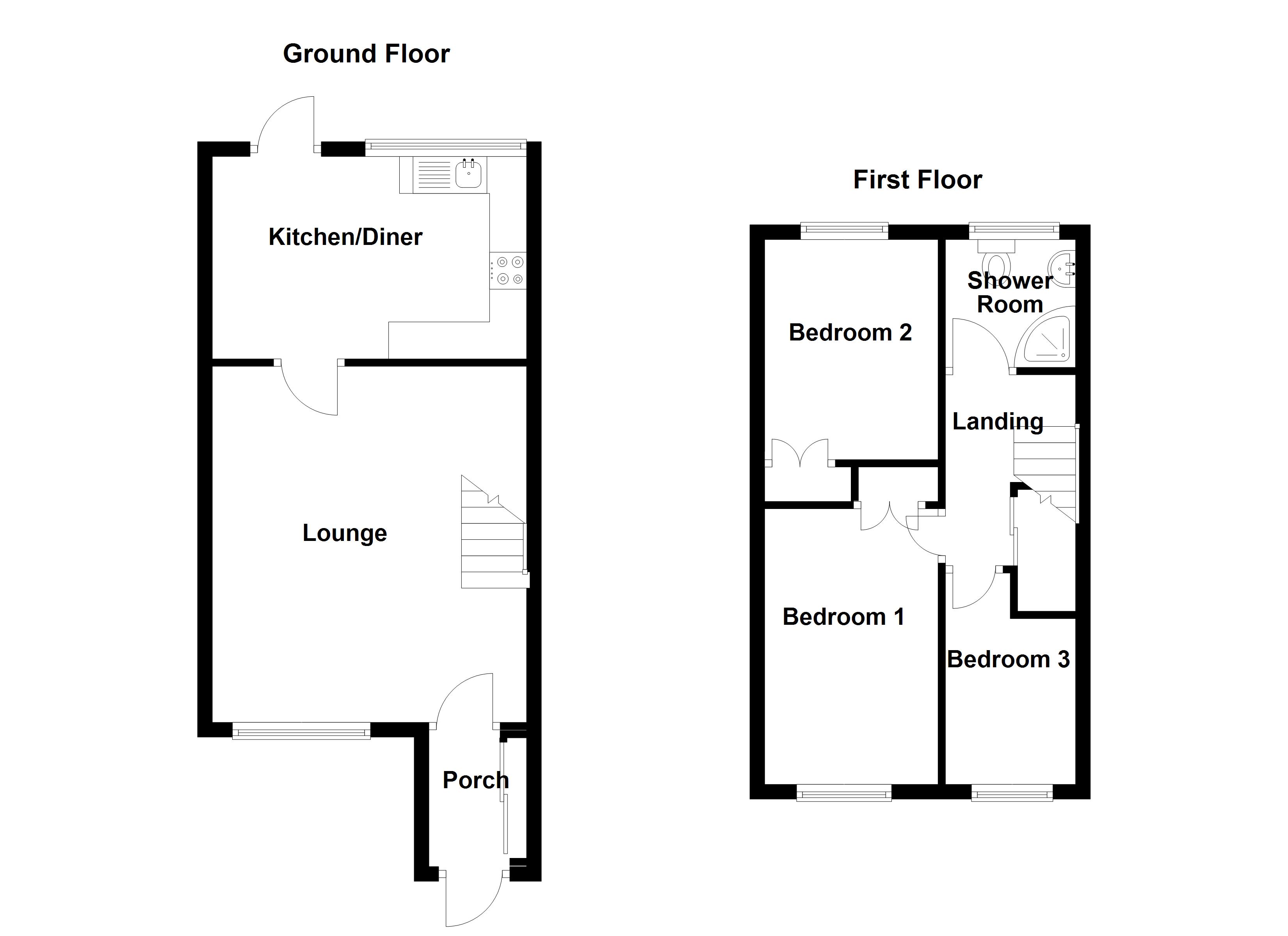 20, Ashford Drive, Bedworth floorplan