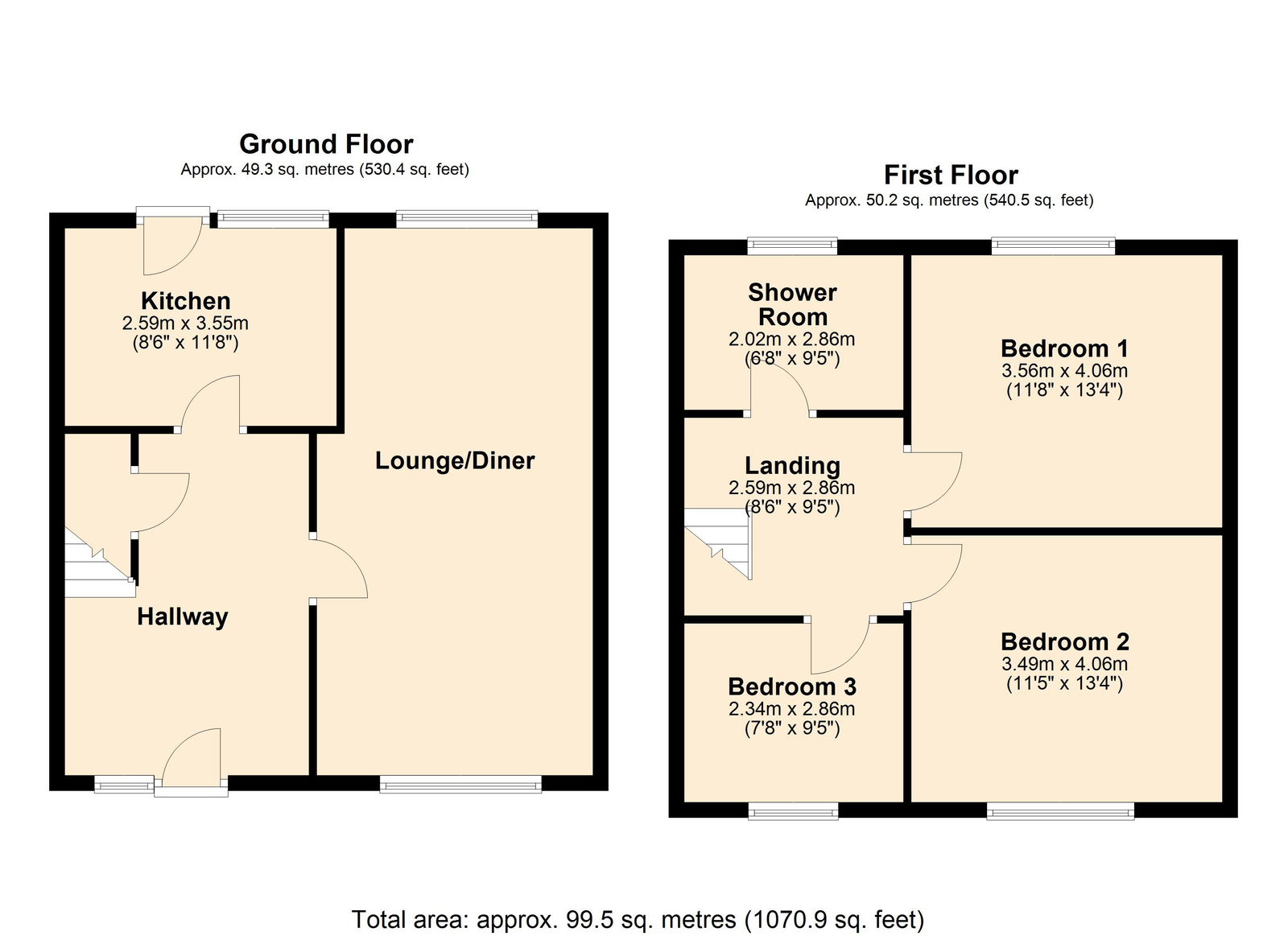 Calgary Crescent, Burton-on-trent, DE15 0PE floorplan