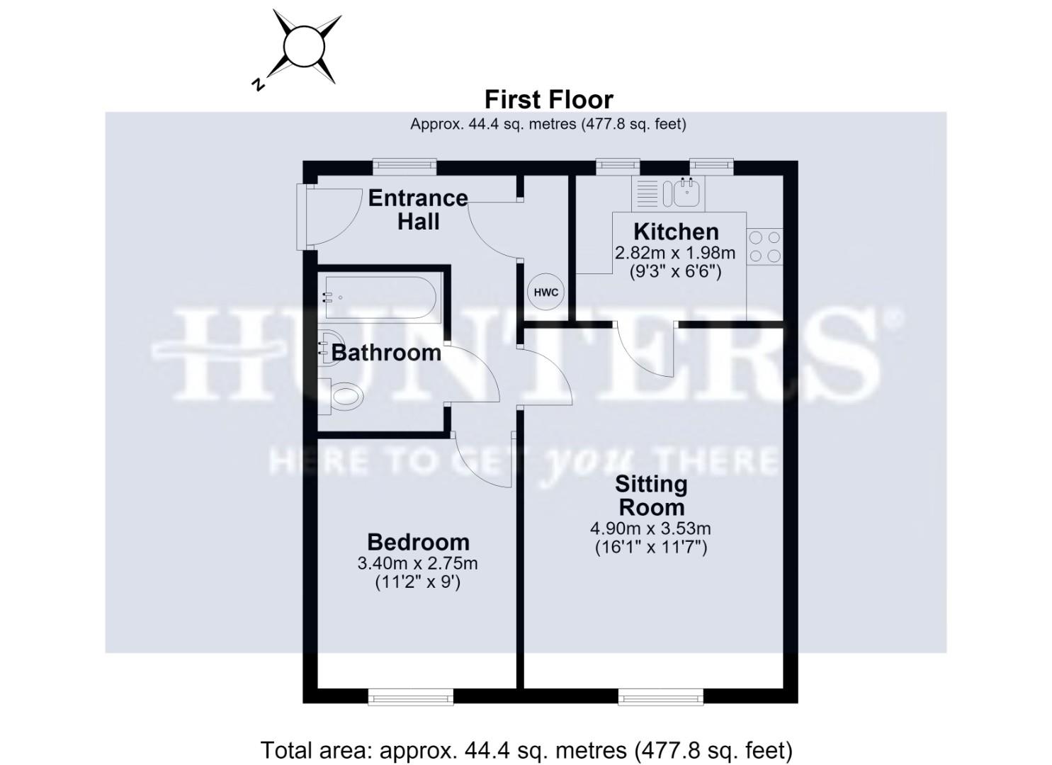 36 Spinners House, Wesley Court, Stroud floorplan