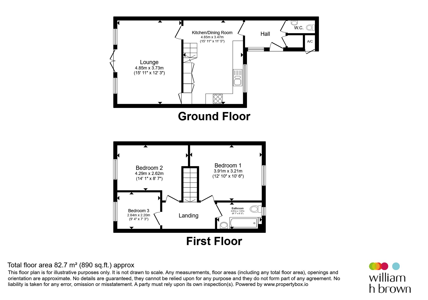 3, Knappers Way, Brandon floorplan
