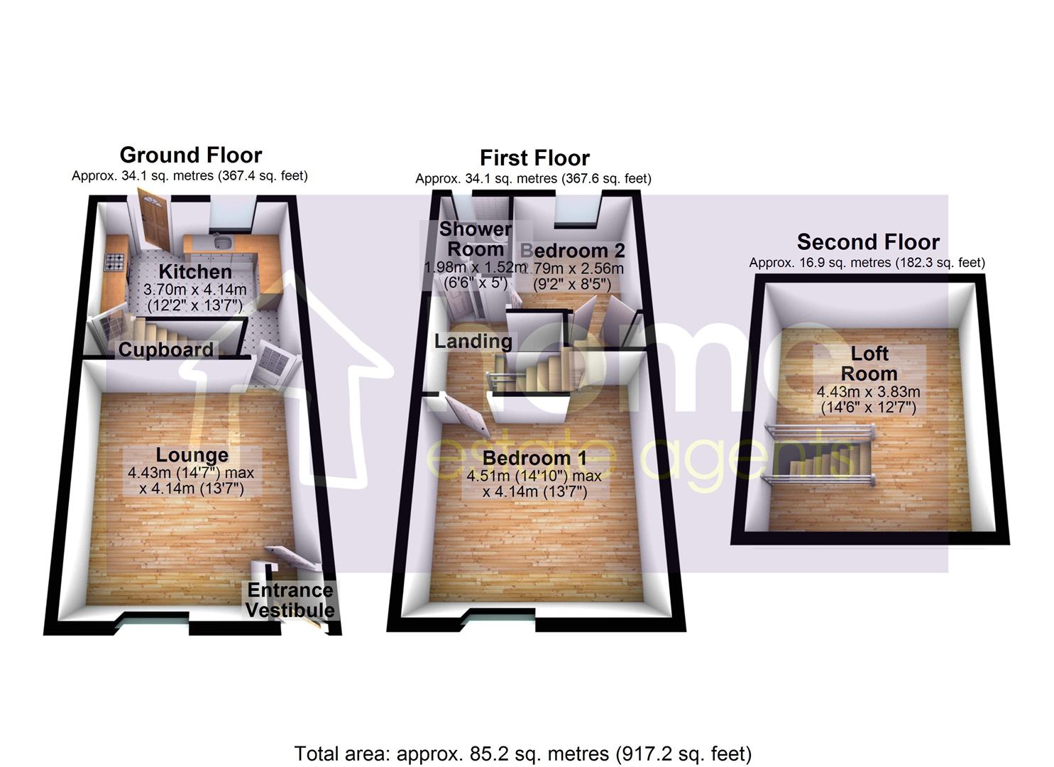 61, Lorne Street, Mossley floorplan