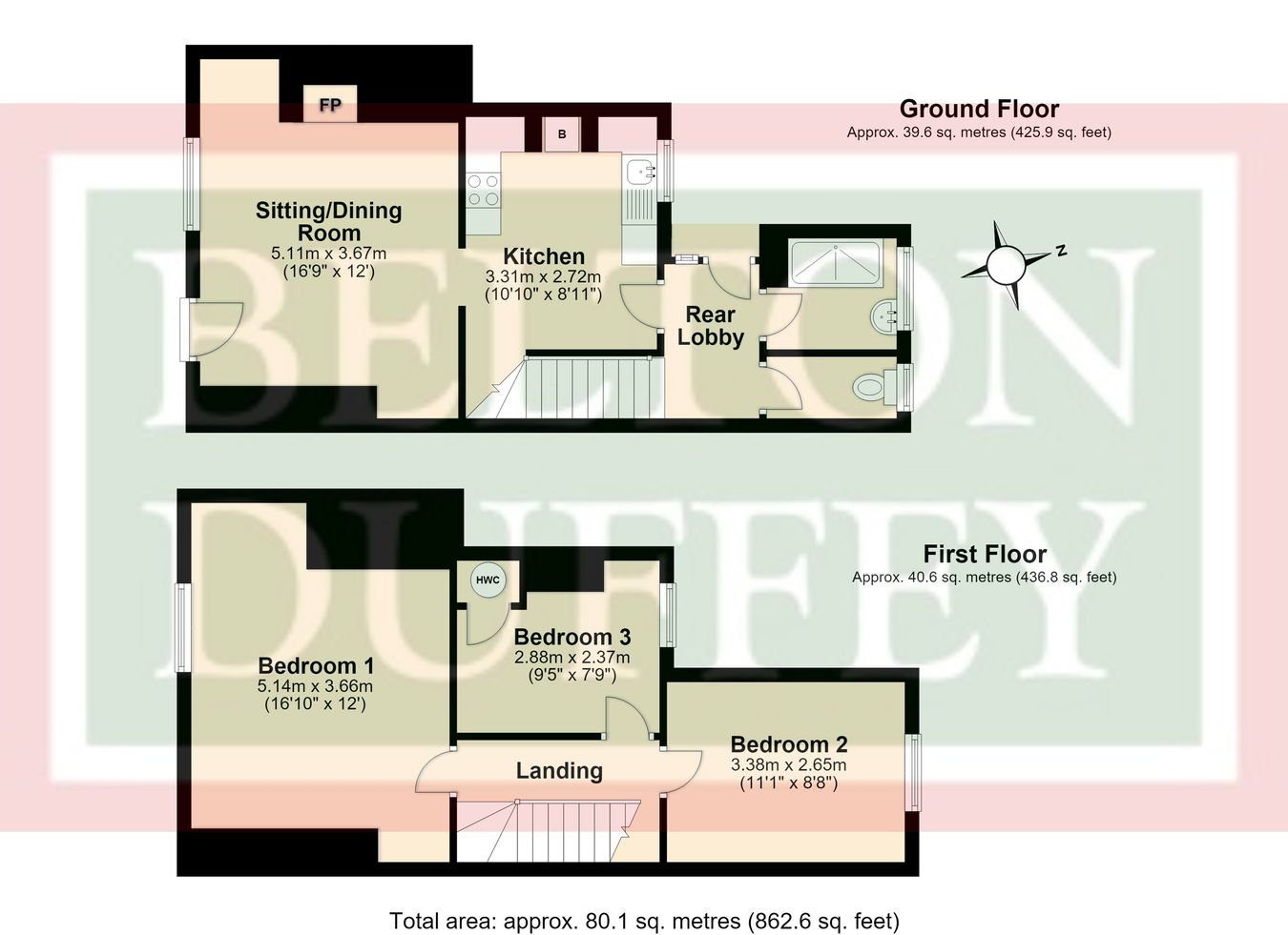 64, Moor Lane, Sculthorpe floorplan