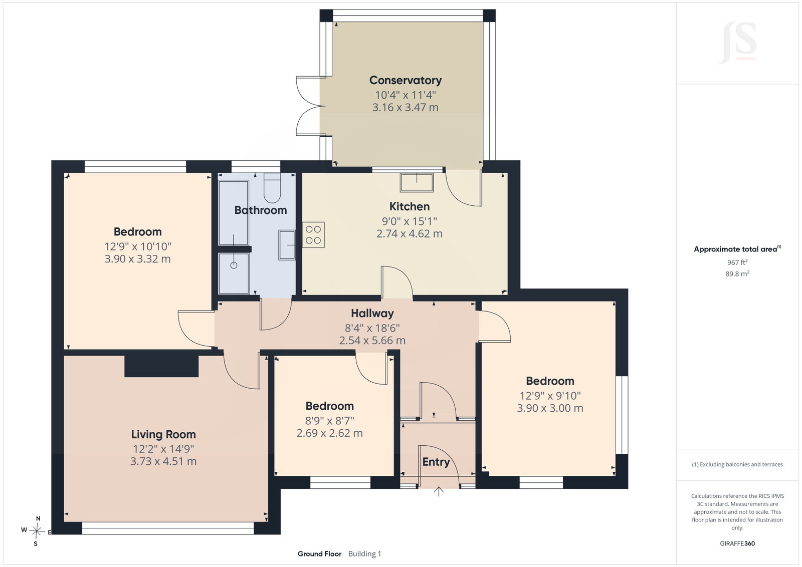 54, Marine Crescent, Worthing floorplan