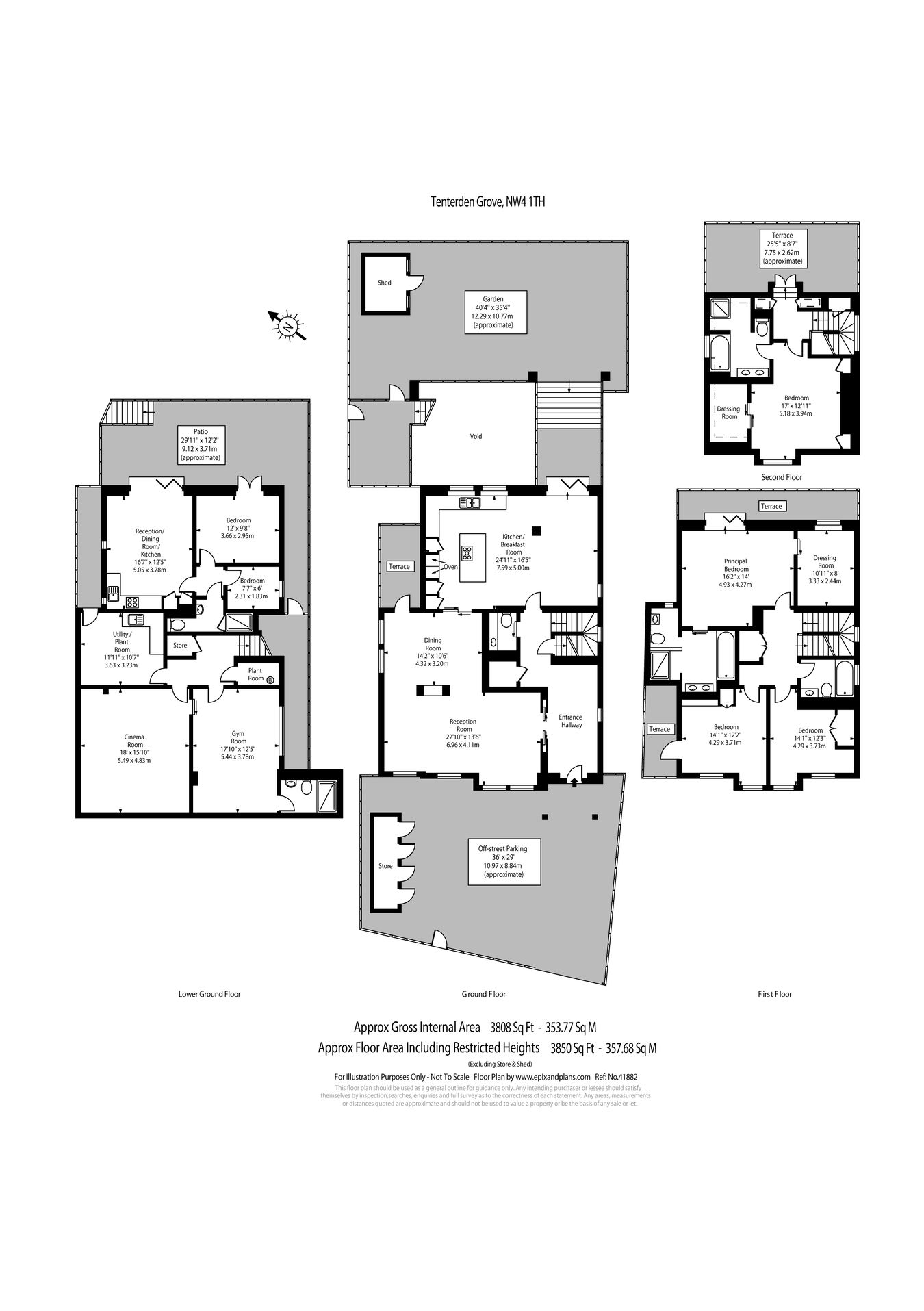 52, Tenterden Grove, Hendon floorplan