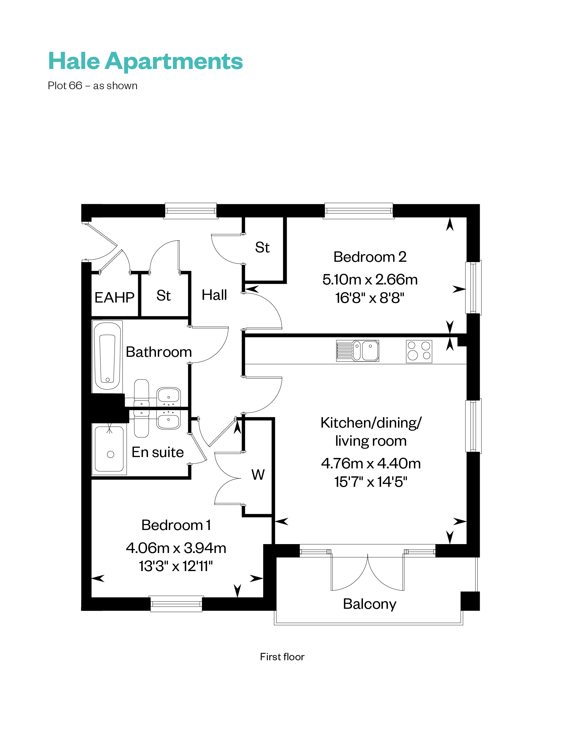 Plot 66 Cala At Waterbeach,, Kendale Road, Cambridge floorplan