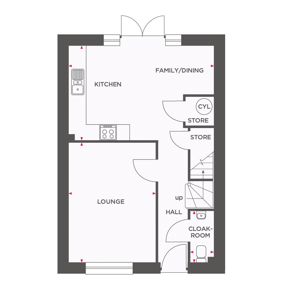 Plot 50, The Coral, Otters Reach,, Plot 50, The Coral, Yelland floorplan