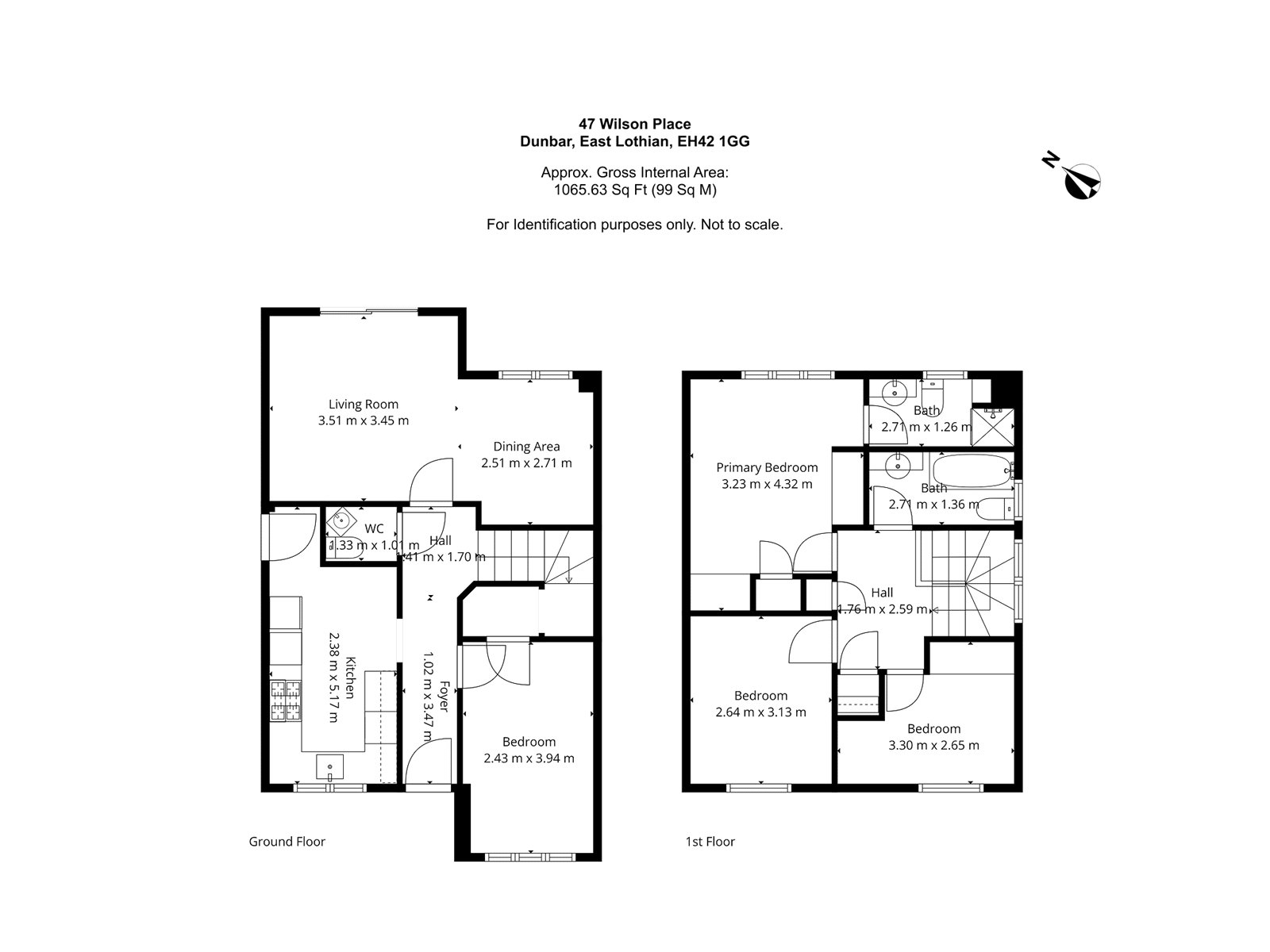 47, Wilson Place, East Lothian floorplan