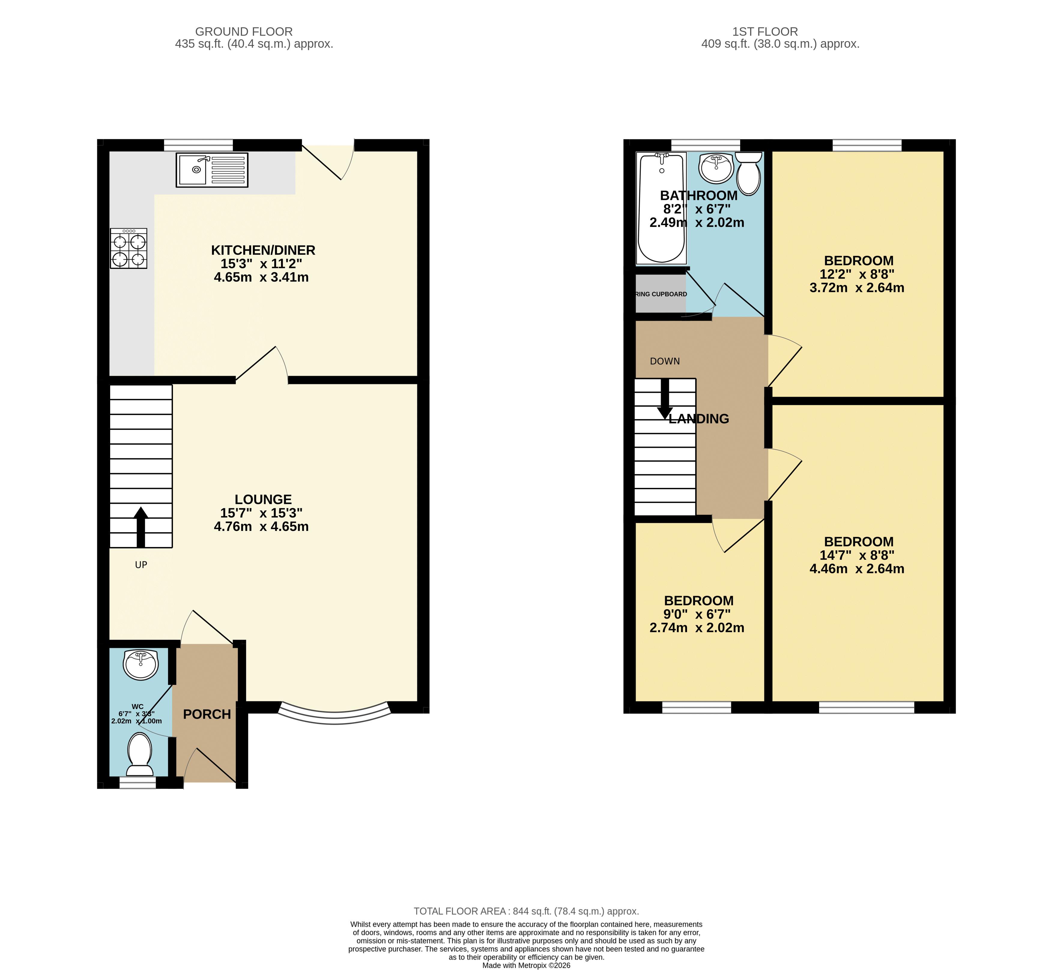21, Mallard Drive, Caistor floorplan