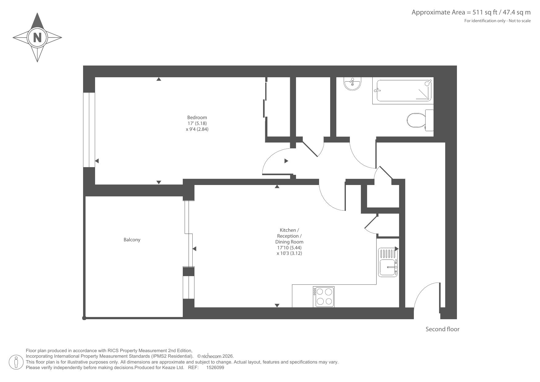 London SW15 6DJ, London floorplan