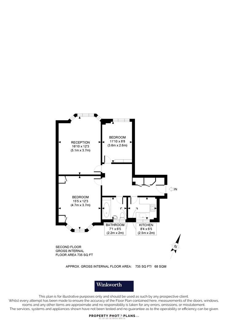 Flat 10, Downing Court,, Grenville Street, London floorplan