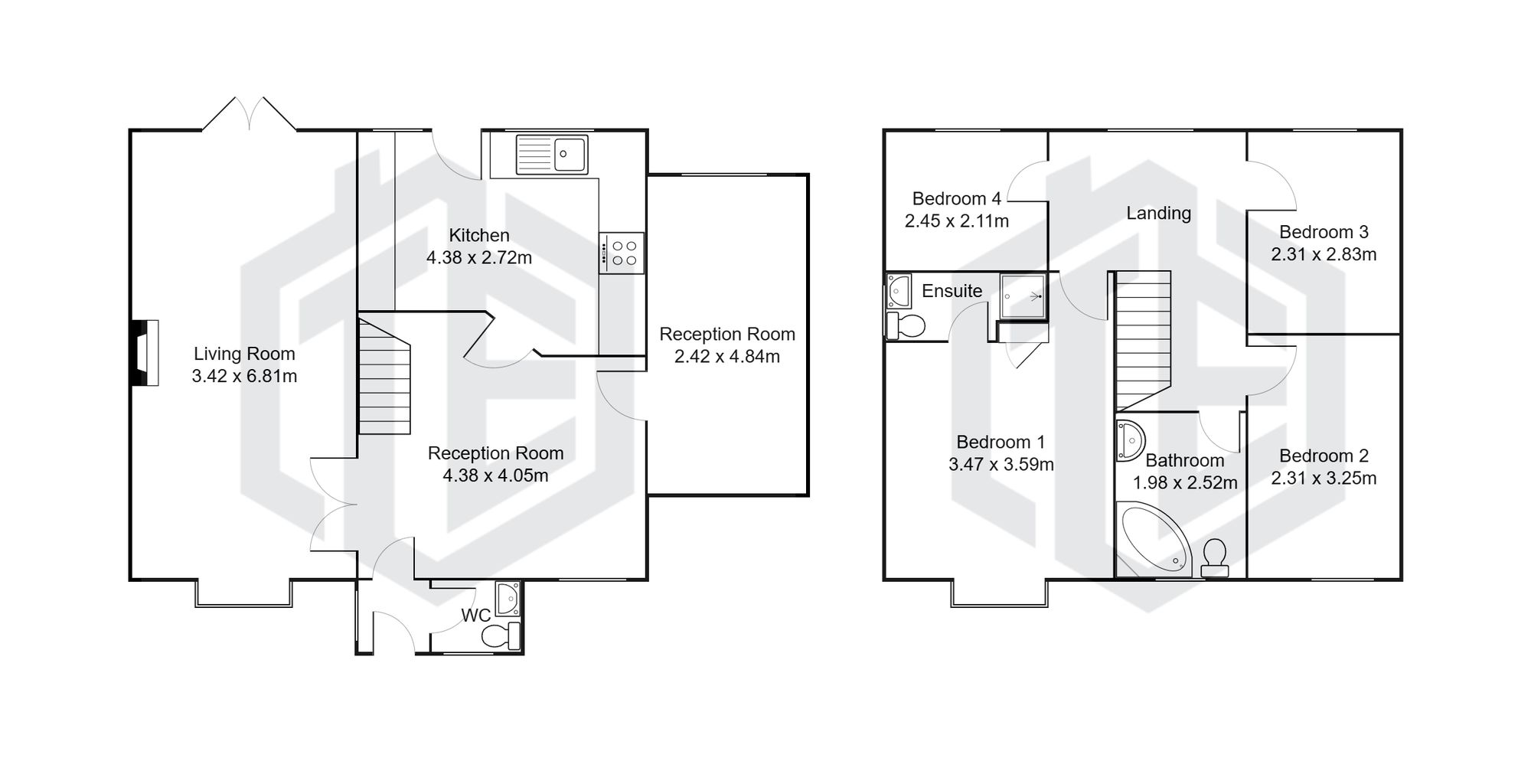 21 The Green, Preston floorplan