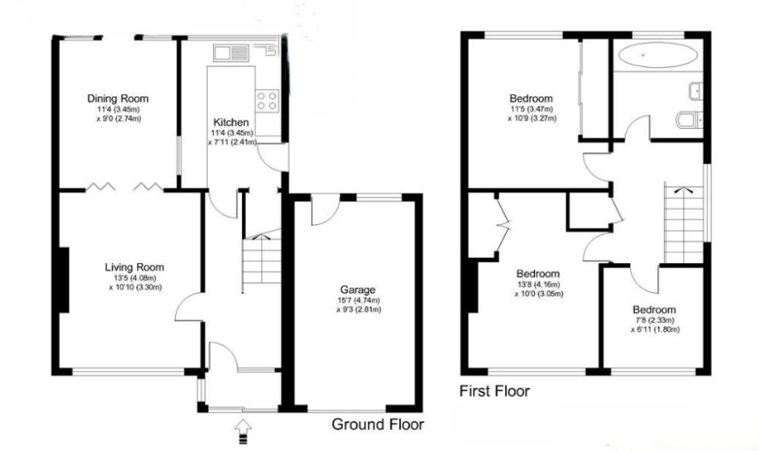 Hurtwood Road, Walton-on-Thames floorplan