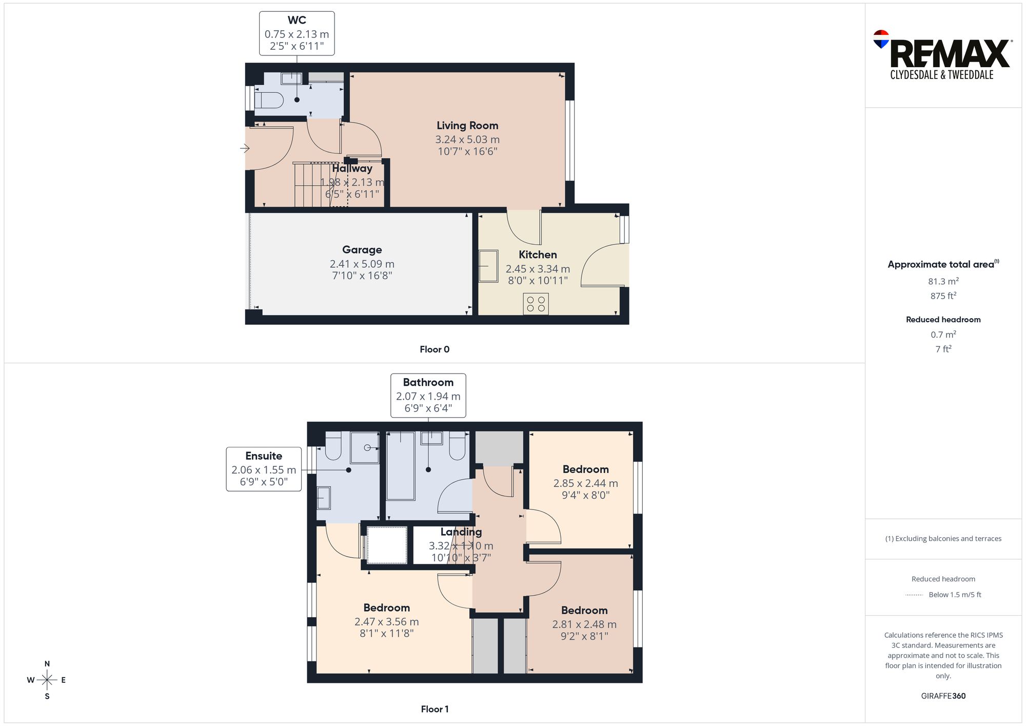 9 Manor Way, Peebles floorplan