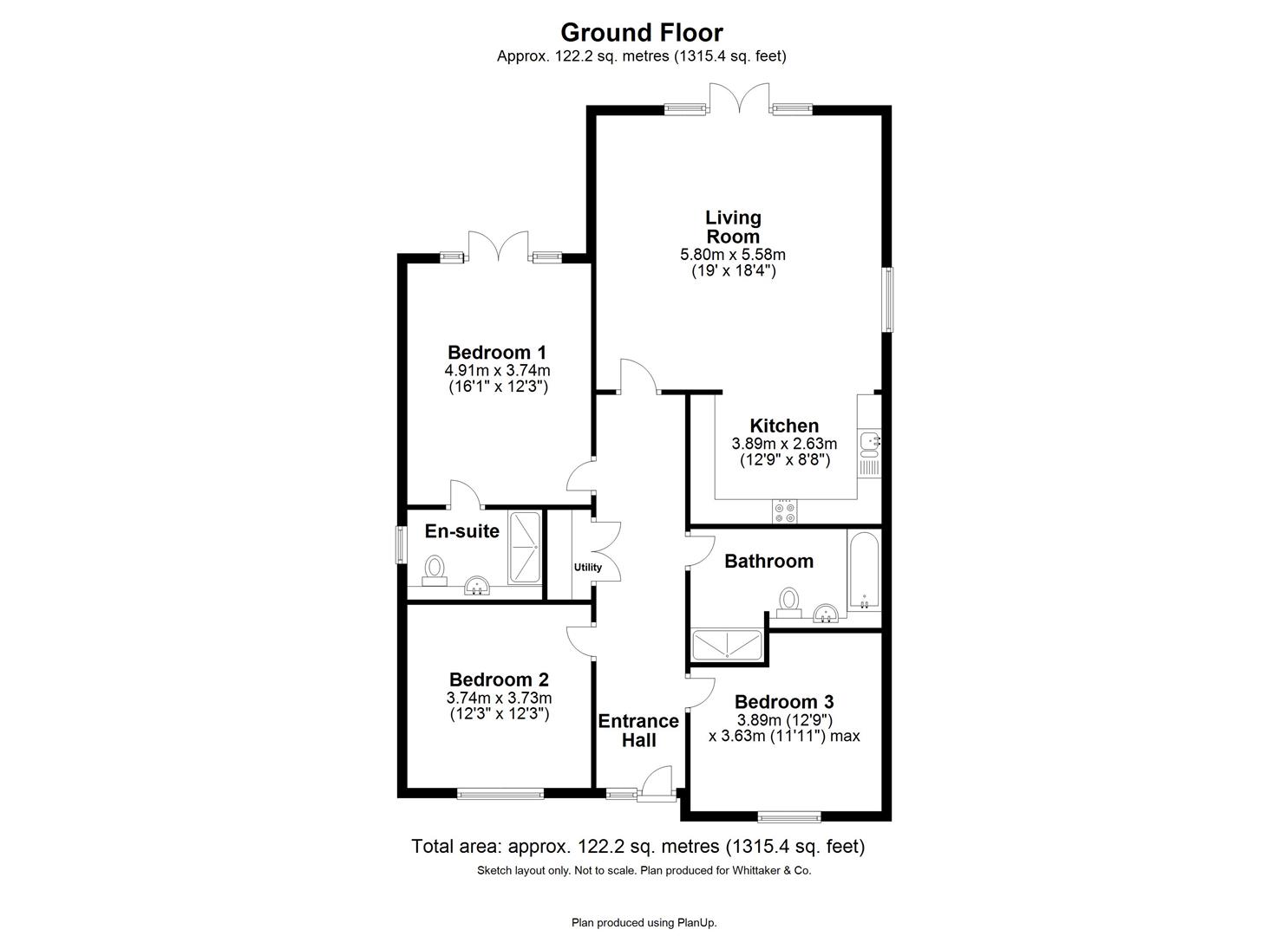 Hatching Green, Harpenden AL5, 3 bedroom detached bungalow for sale