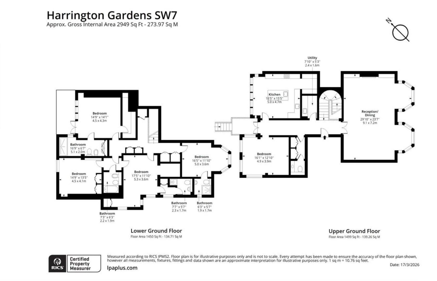Flat 1, 26, Harrington Gardens, London floorplan