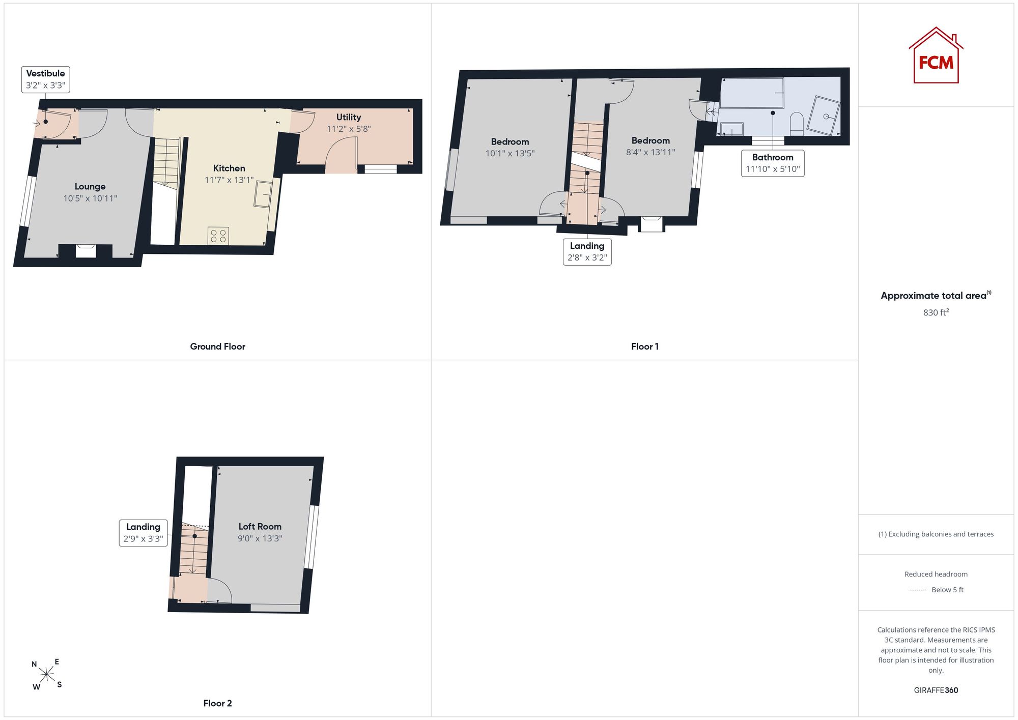 10 Wellington Row, Whitehaven floorplan