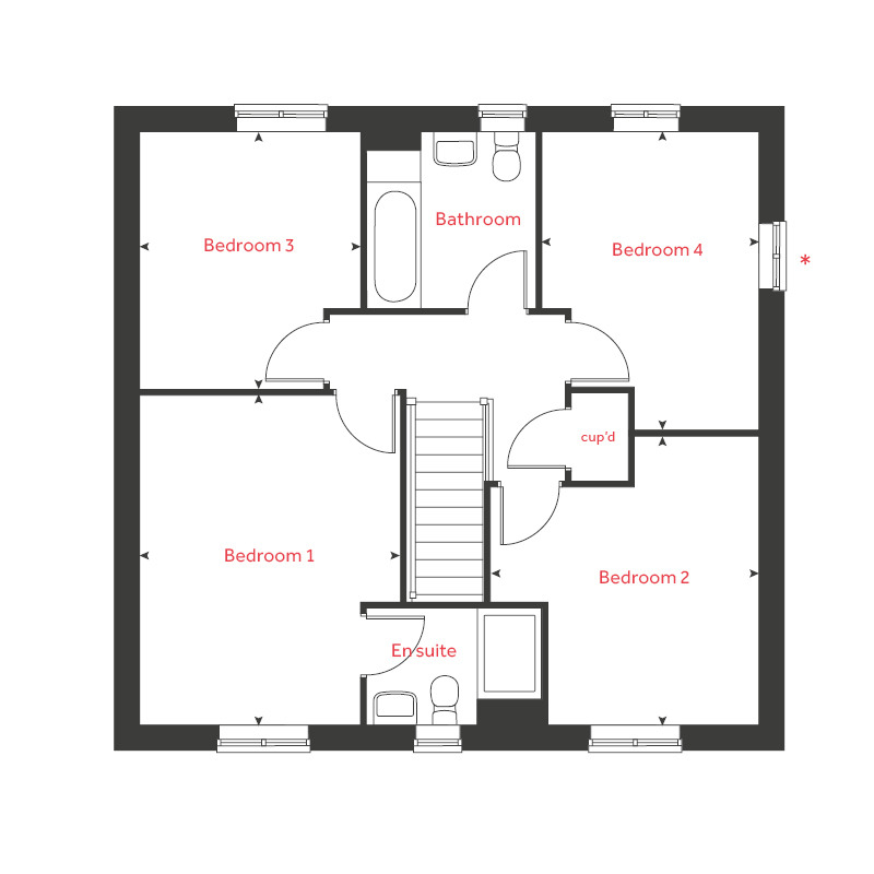 29, Cork Lane, Glen Parva floorplan