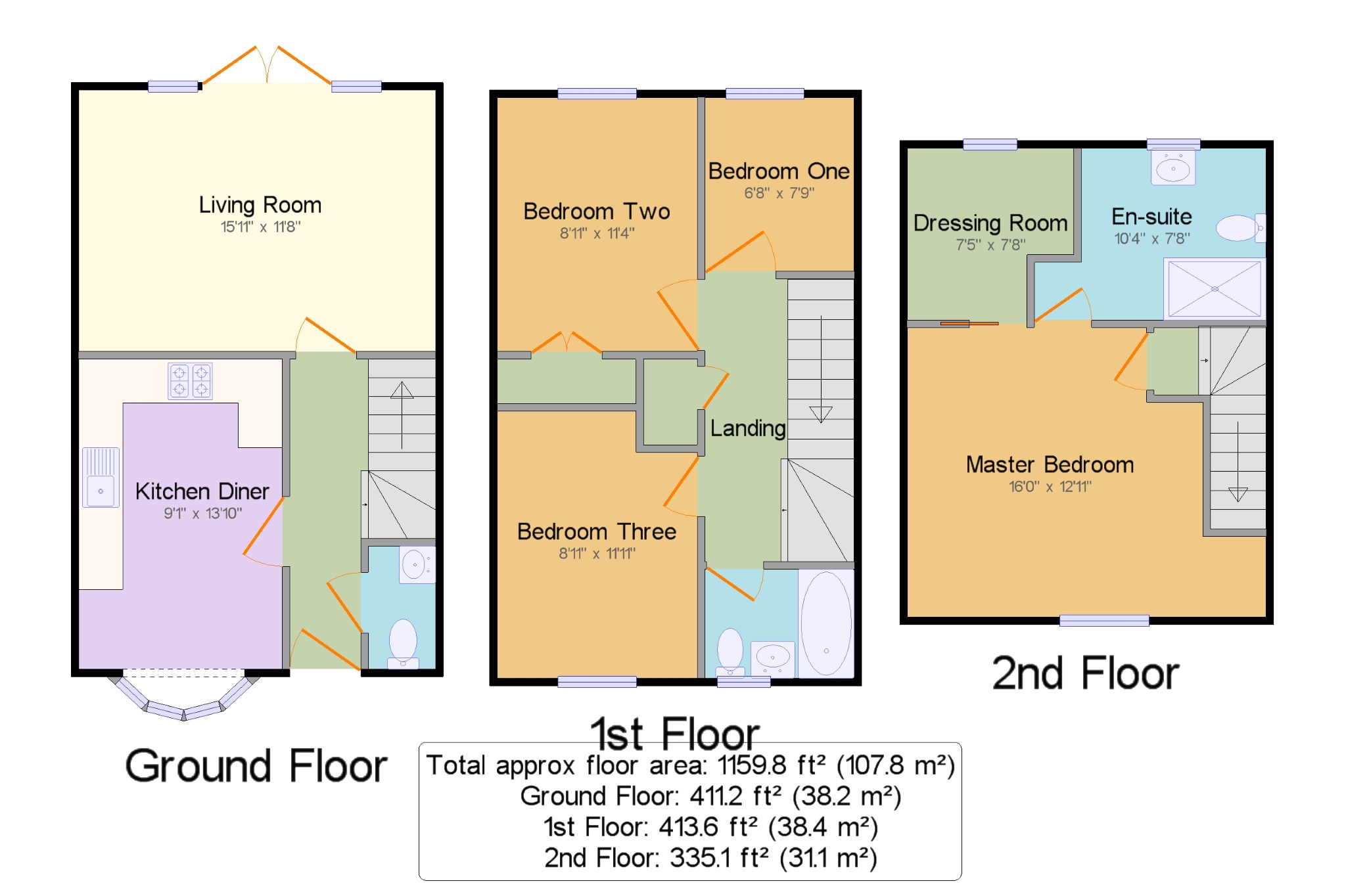 4 Bedrooms End terrace house for sale in Stone Hill, St. Neots, Cambridgeshire, England PE19