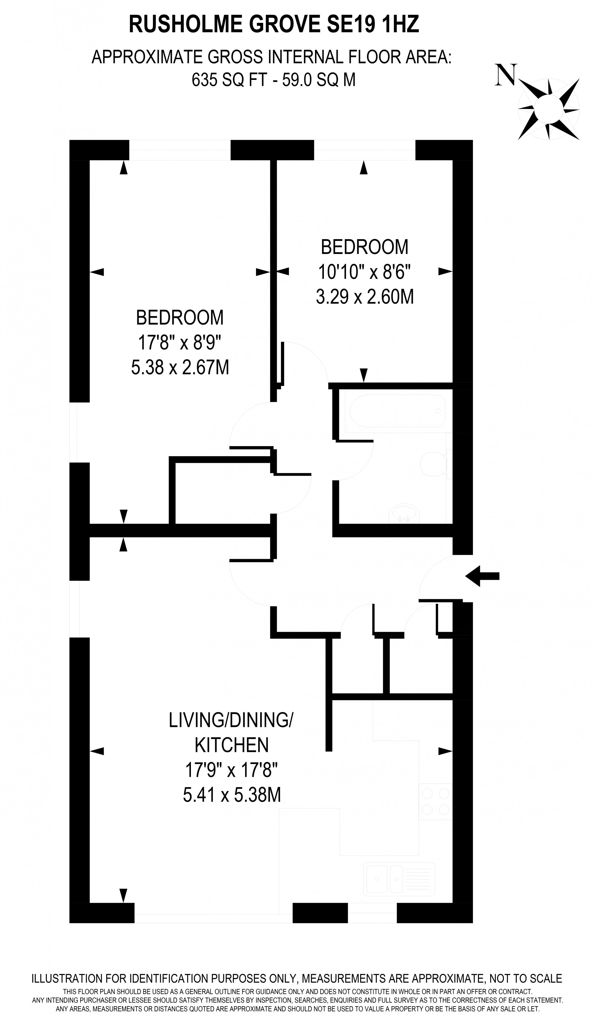 2 Bedrooms Flat for sale in Rusholme Grove, Dulwich Wood Avenue, Upper Norwood SE19