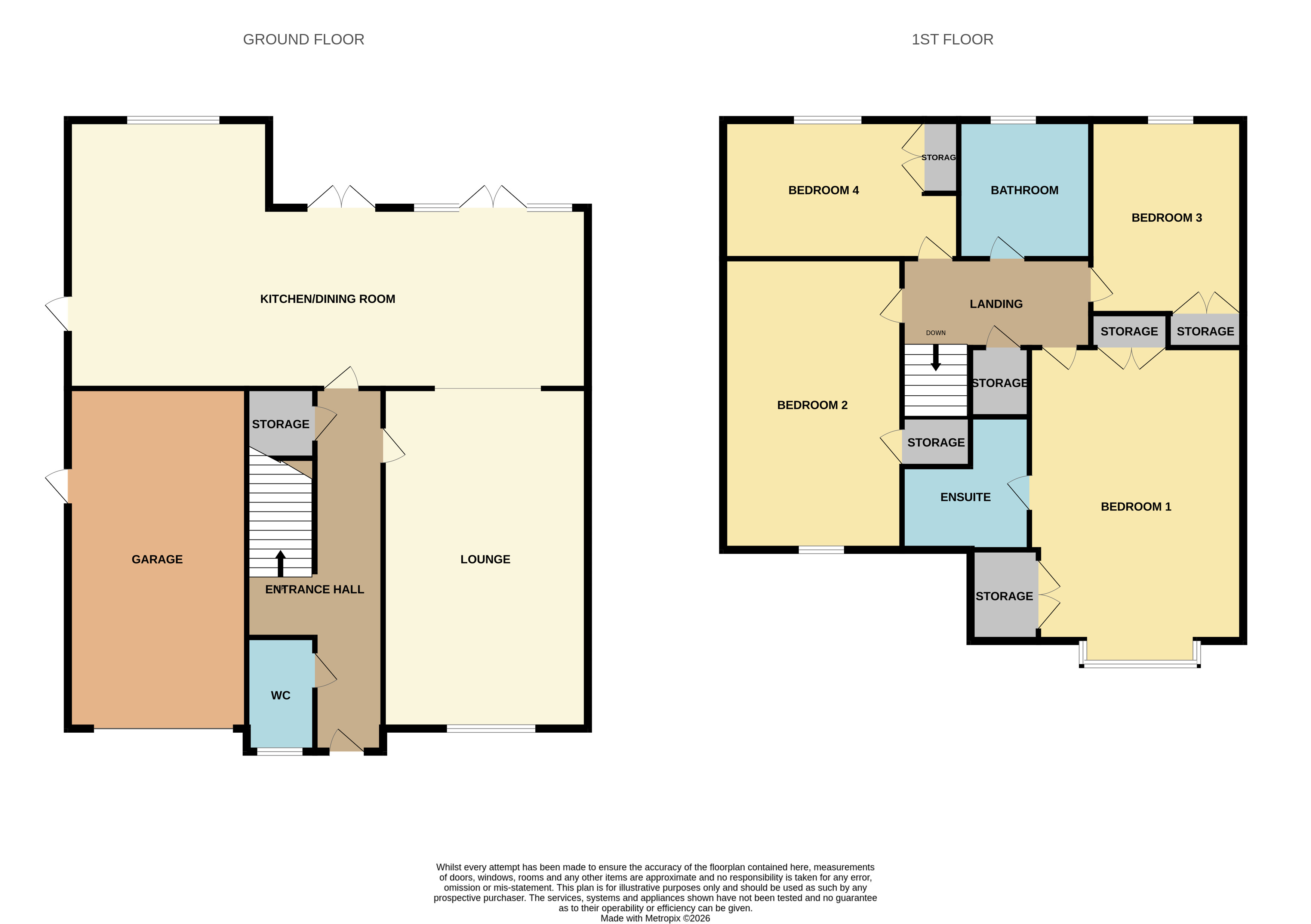 2, Coopers Close, Swadlincote floorplan