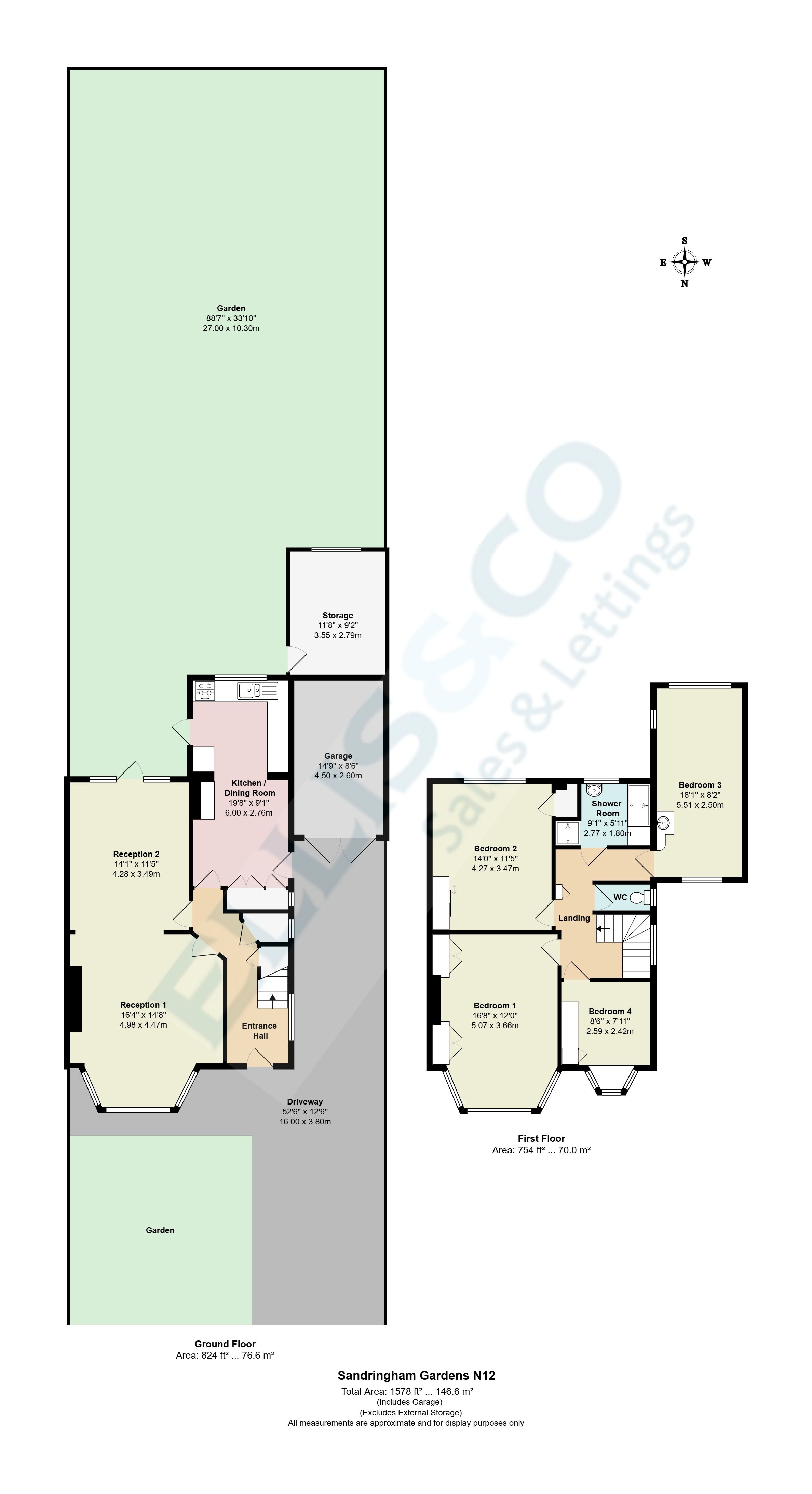 12, Sandringham Gardens, North Finchley floorplan