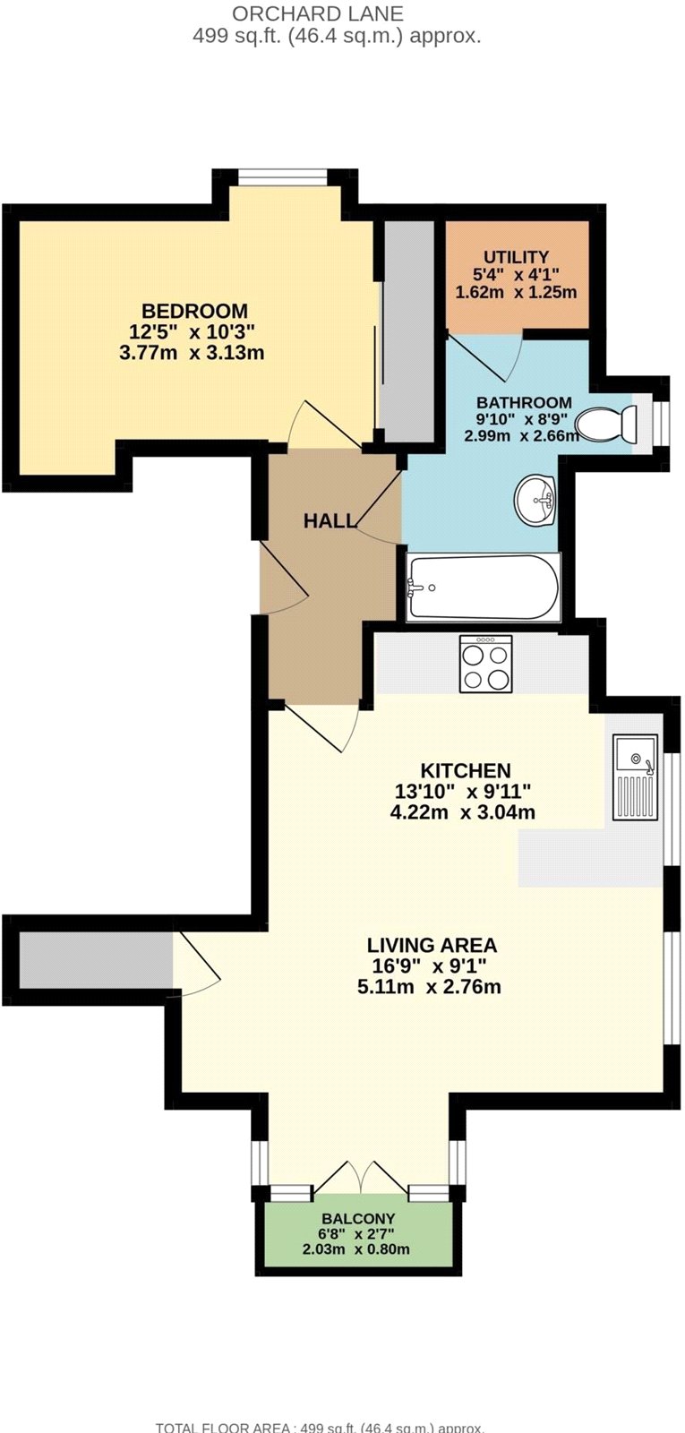 Flat 5, Orchard House, 2, Orchard Lane, West Sussex floorplan