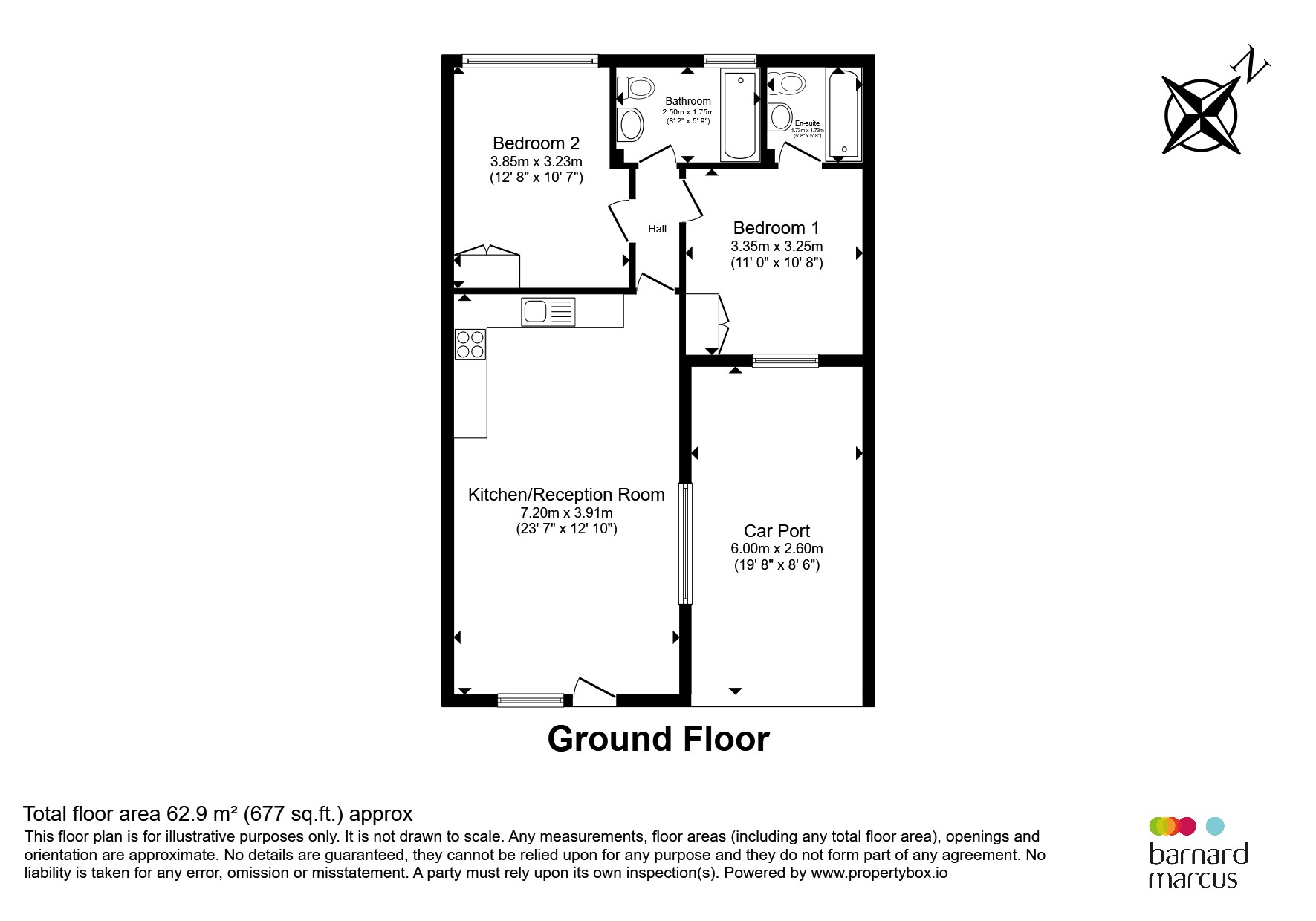 Flat 2, Ophelia Court, 138, Miles Road, Epsom floorplan