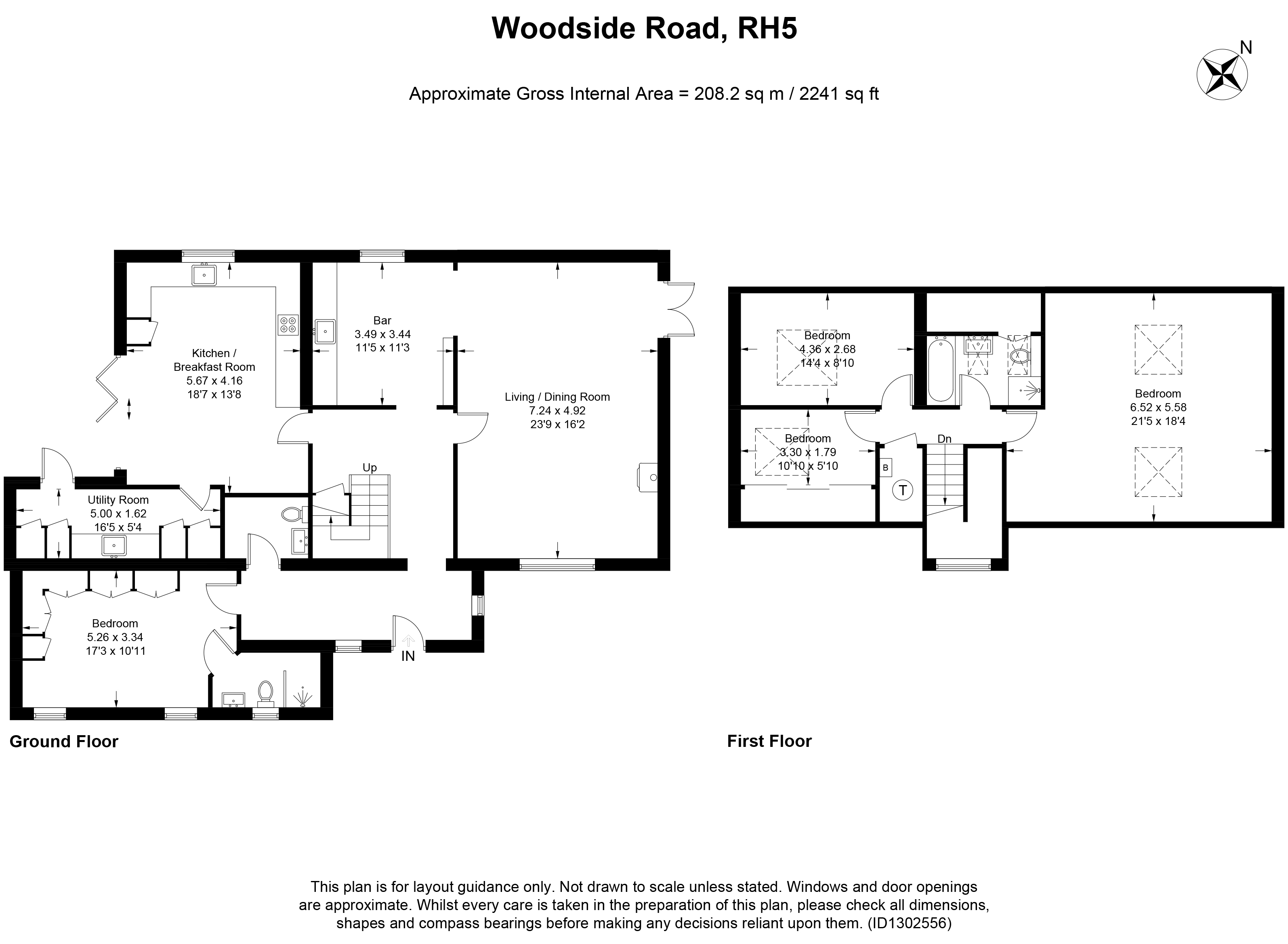 2, Woodside Road, Dorking floorplan