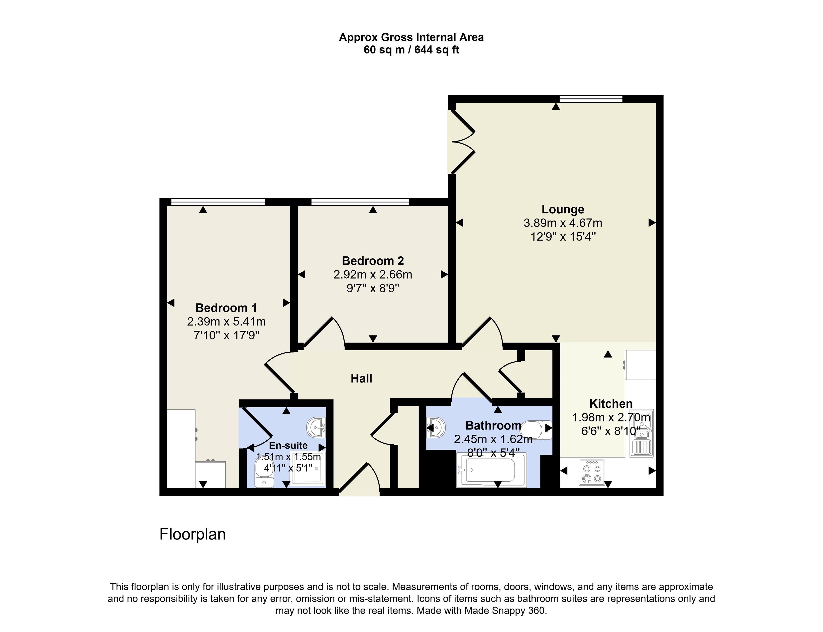 51, The Parkes Building, The Poplars, Beeston, Nottingham floorplan
