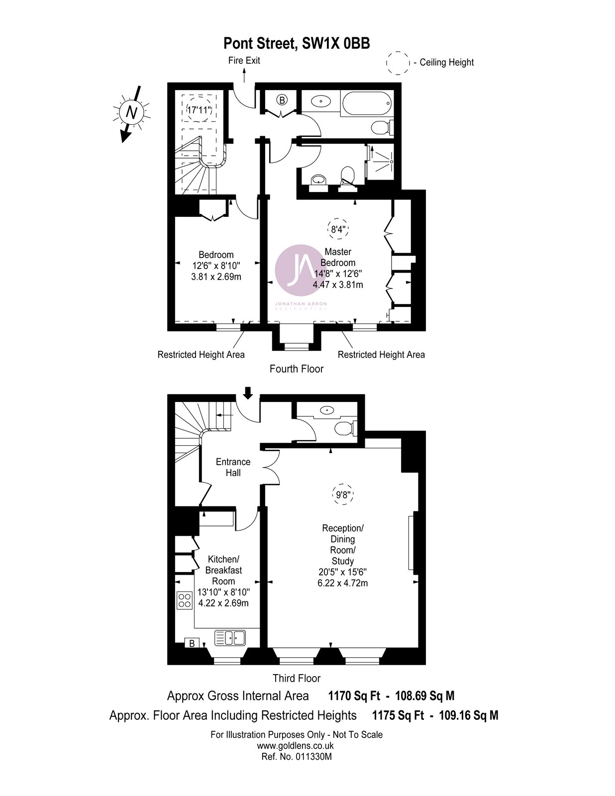 11, 31, Pont Street, Knightsbridge floorplan