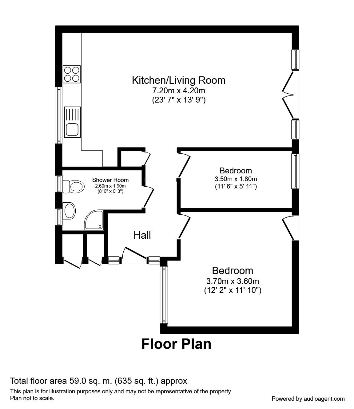 2 Bedrooms Bungalow to rent in Lime Walk, Wilmslow SK9