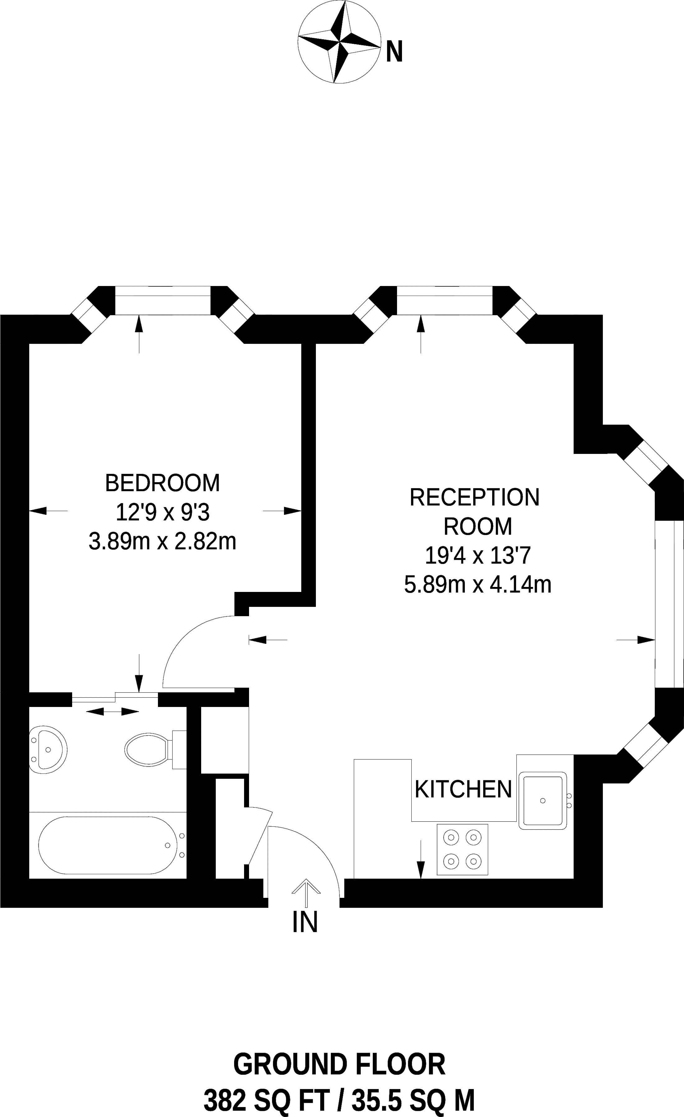 1 Bedrooms Flat to rent in Brunswick Gardens, Kensington W8