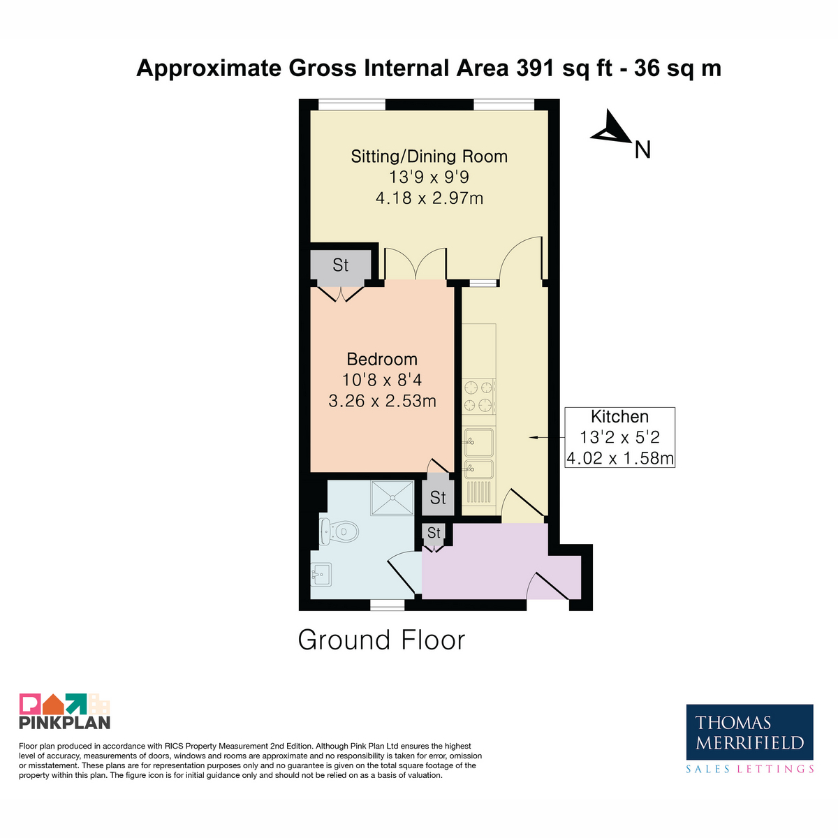 Flat 2, Kingston Court, Walton Street, Oxford floorplan