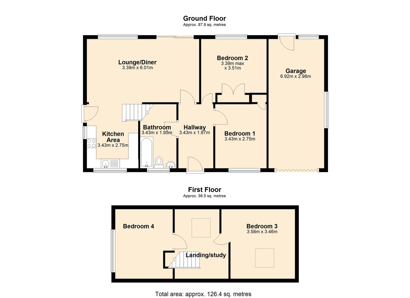 11, Meinciau Road, Kidwelly floorplan