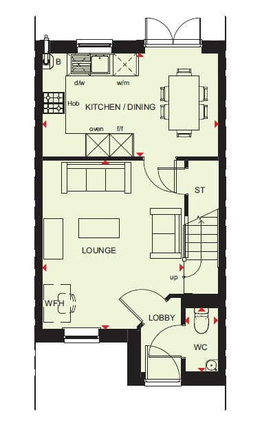 H6836226, Off Chessington Crescent, Trentham, Stoke-On-Trent floorplan