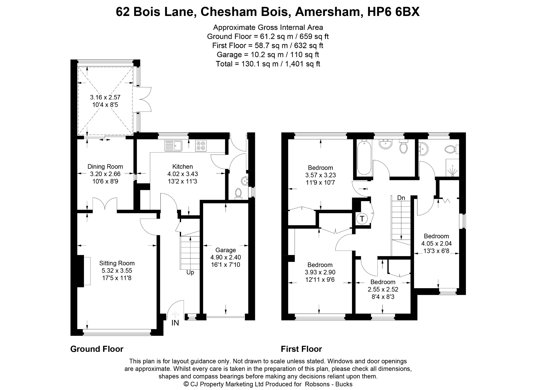 62 Bois Lane, Chesham Bois, Amersham floorplan