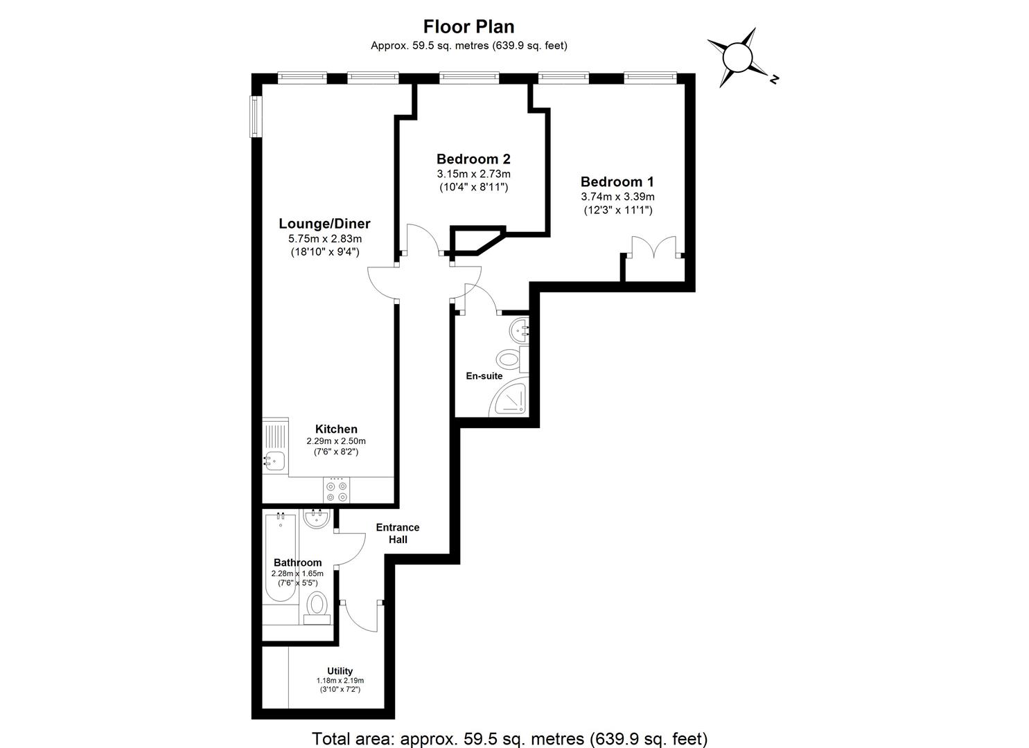 2 Bedrooms Flat to rent in High Street, Hemel Hempstead HP1