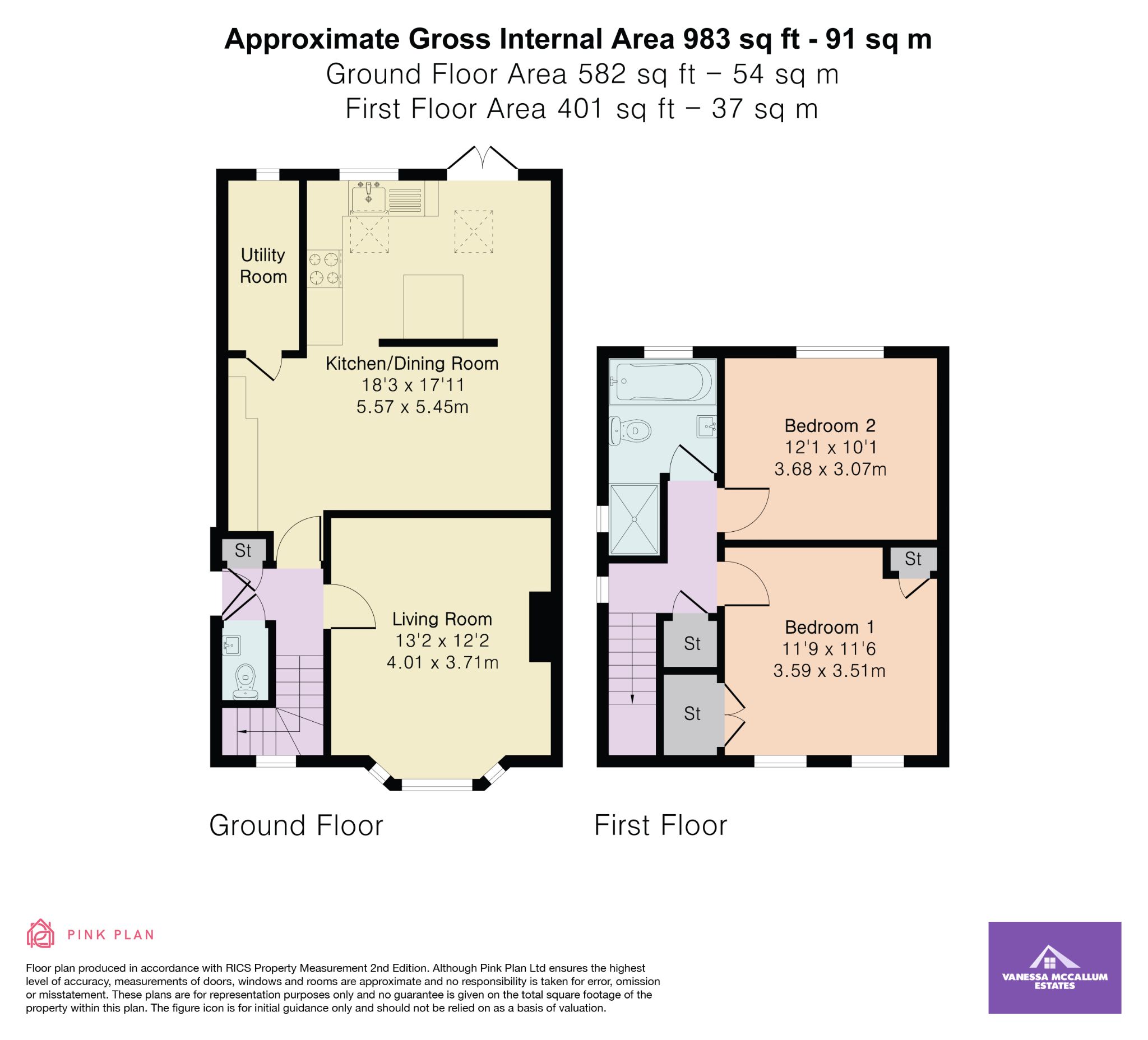 40 Carpenter Way, Potters Bar floorplan