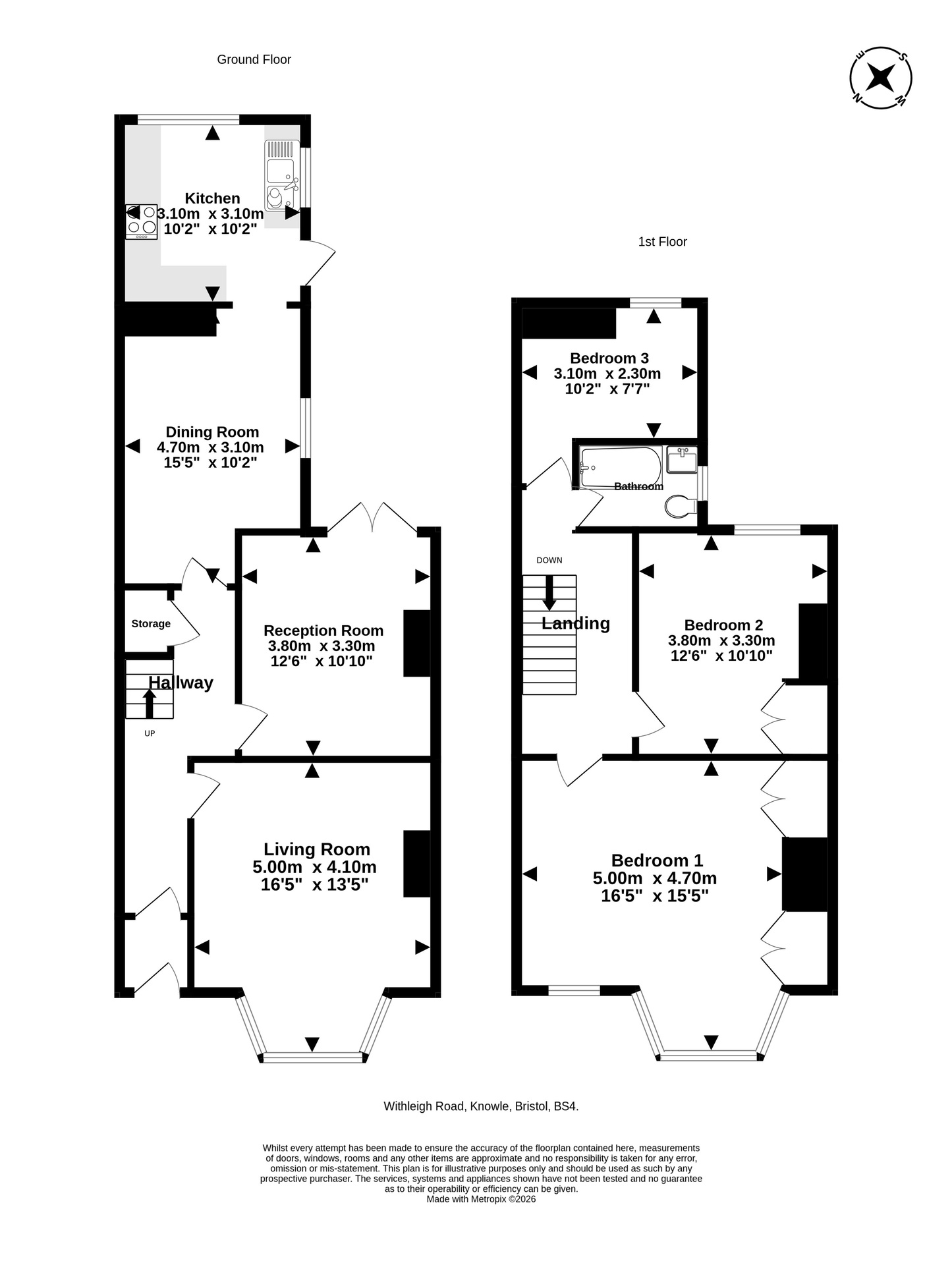 8 Withleigh Road, Bristol floorplan