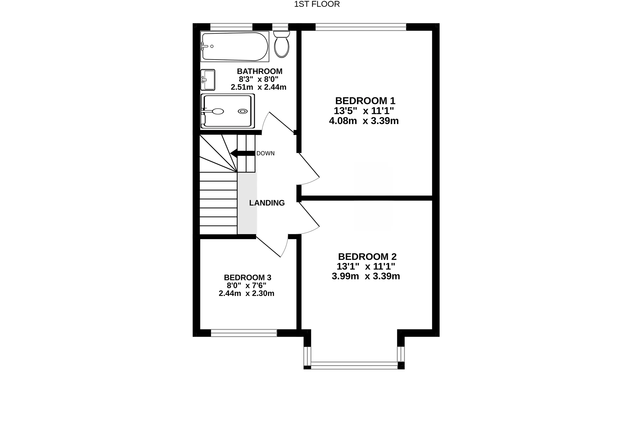 23, The Crescent, Douglas floorplan