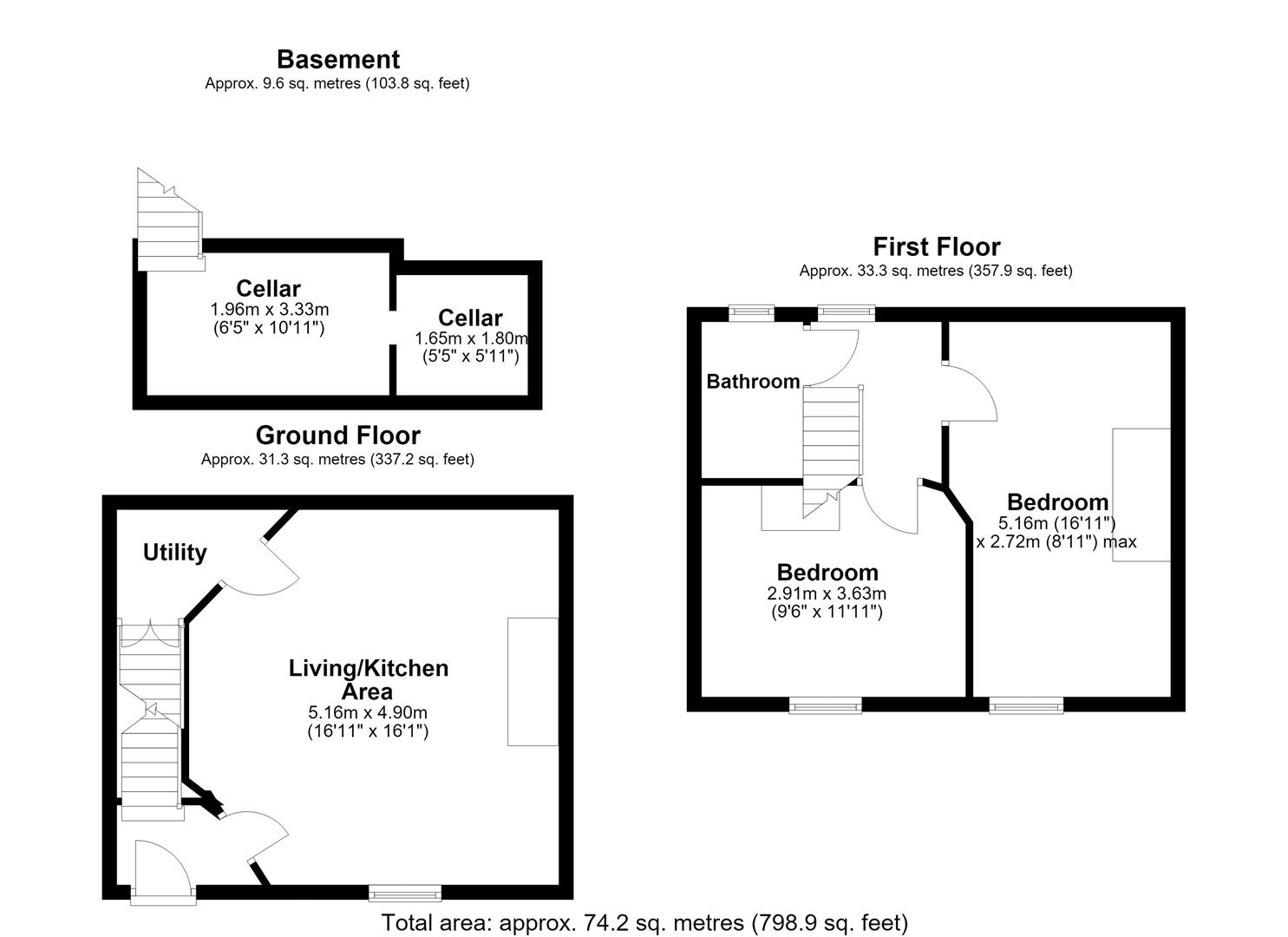 35, School Street, Huddersfield floorplan