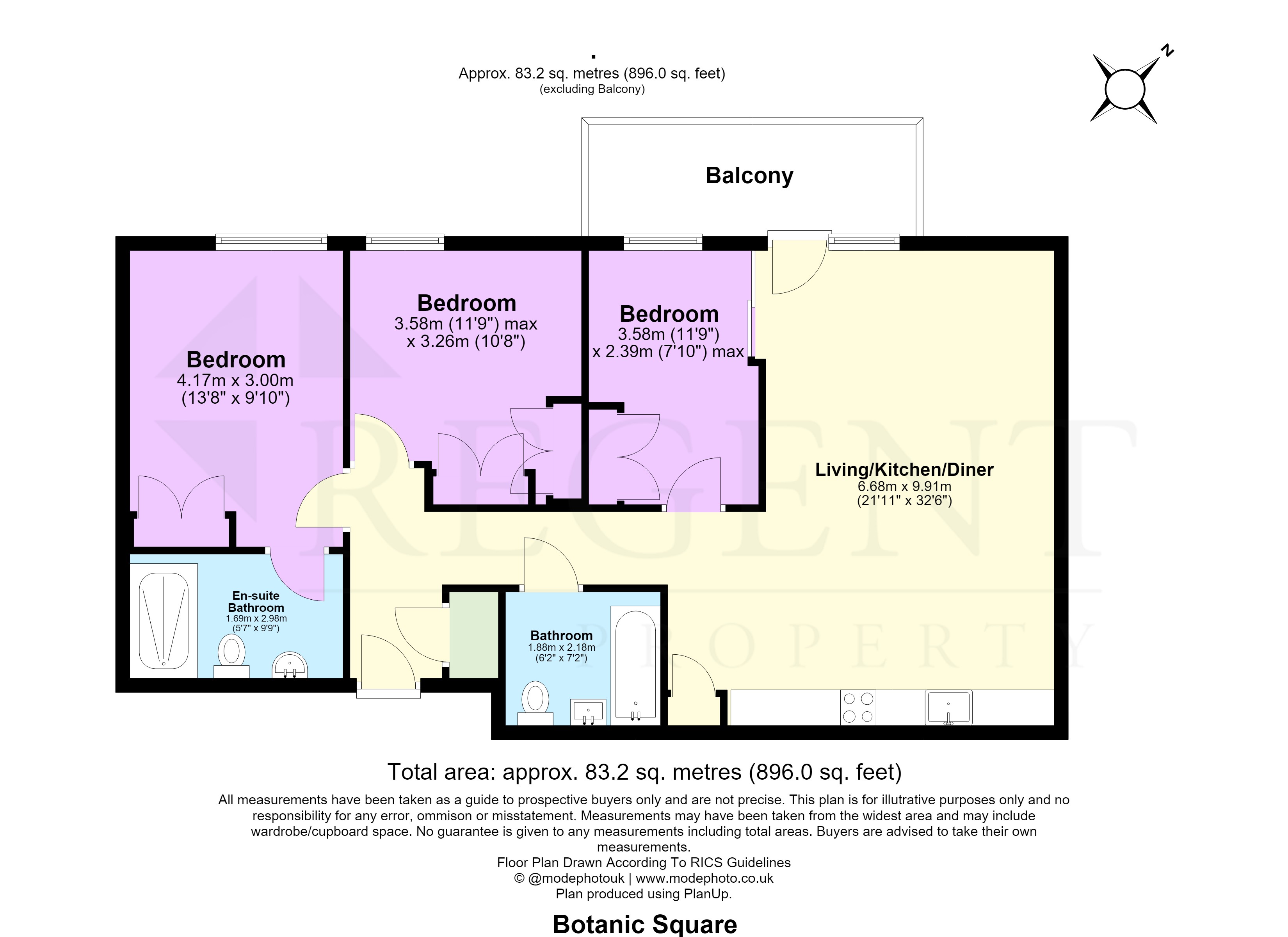 18, Botanic Square, London floorplan
