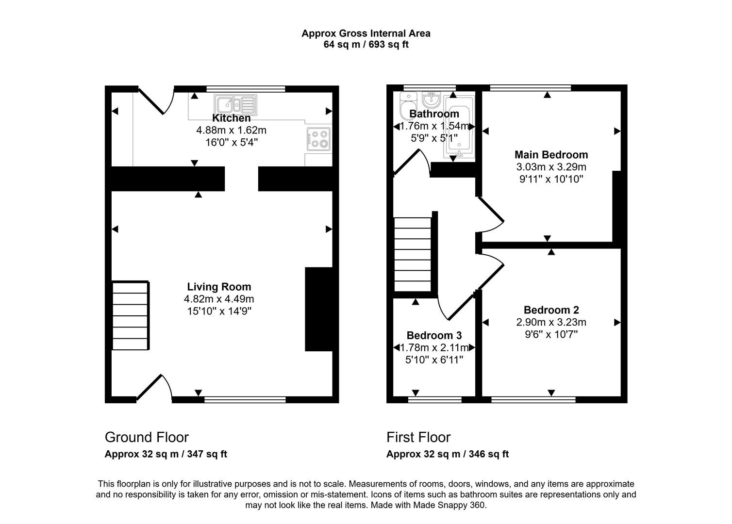 63, Broomside Lane, Durham floorplan