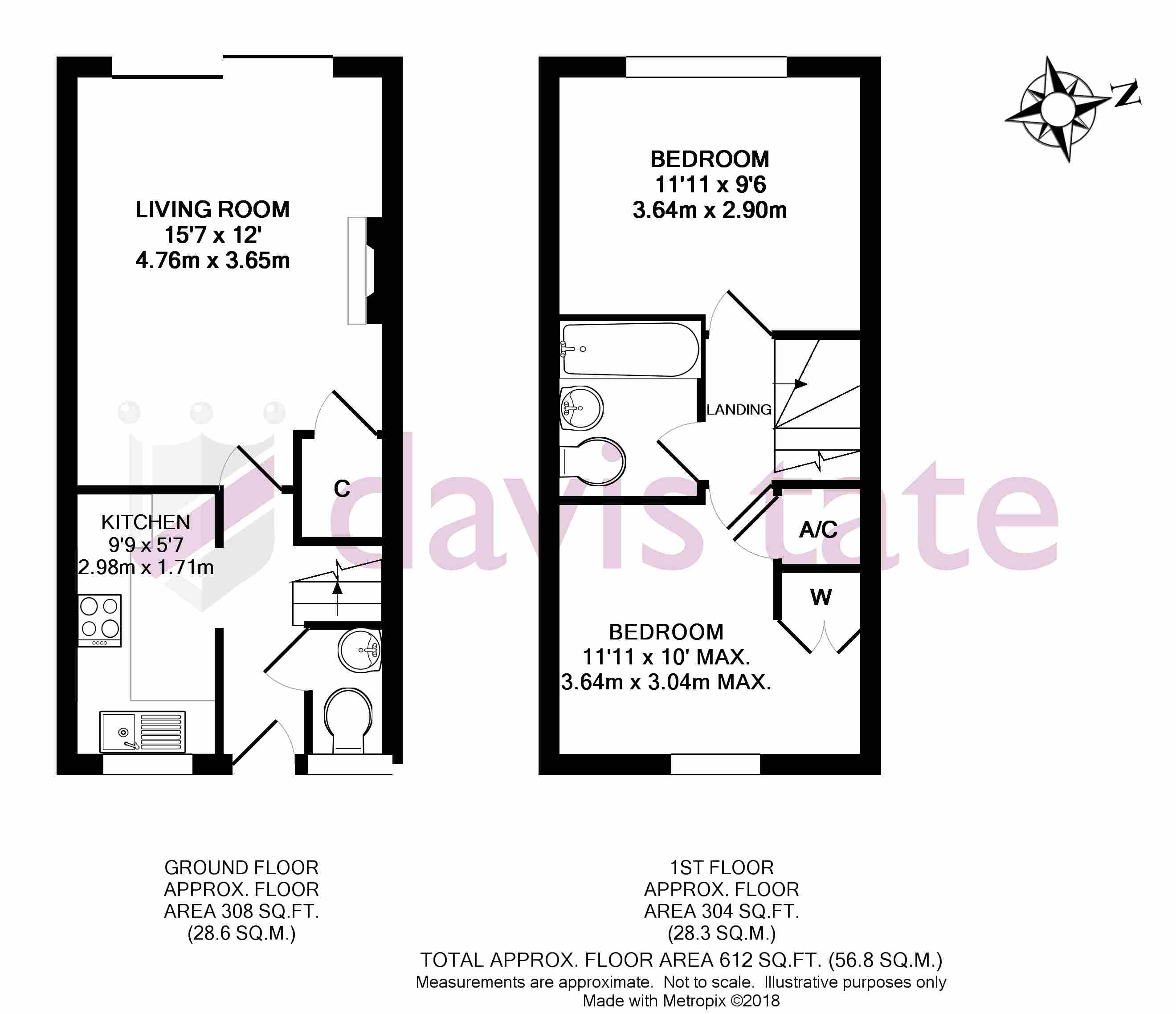 2 Bedrooms Terraced house to rent in Darent Place, Didcot OX11