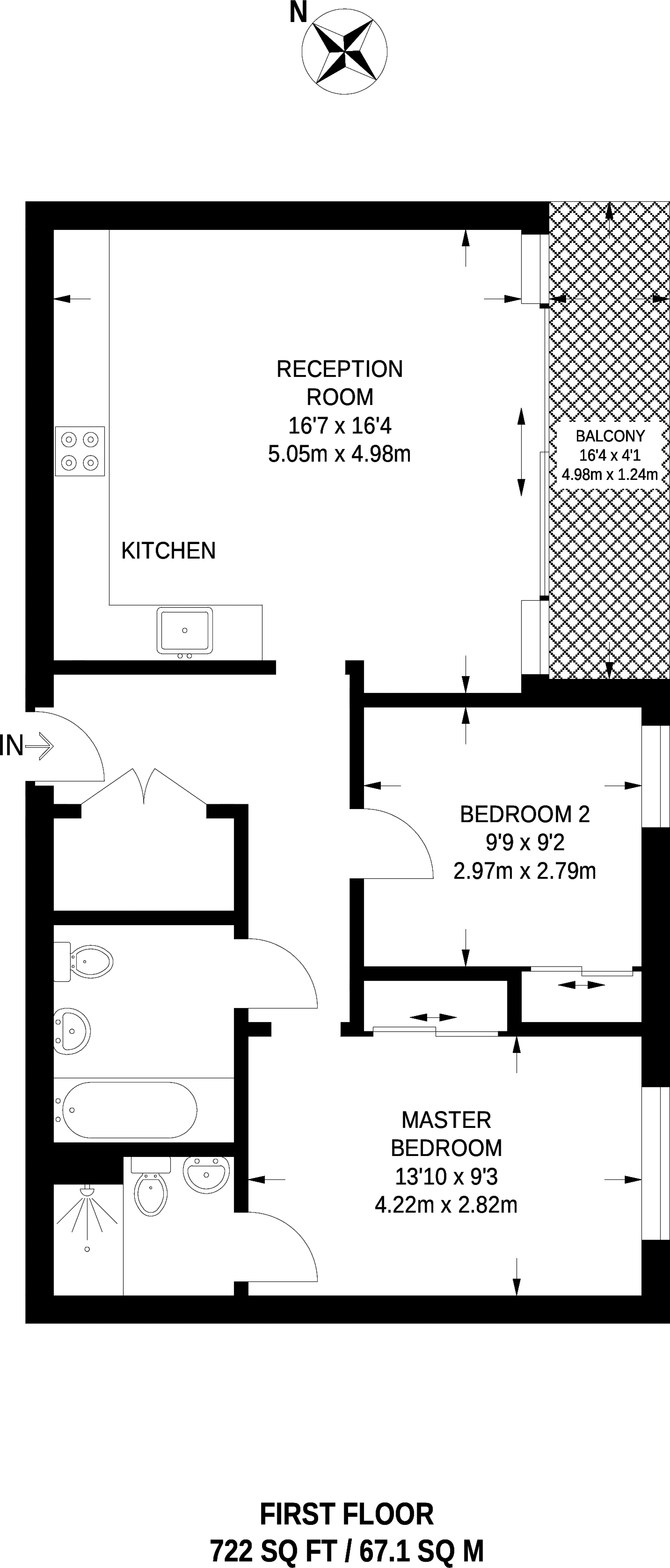 2 Bedrooms Flat to rent in Leapale Lane, Guildford GU1