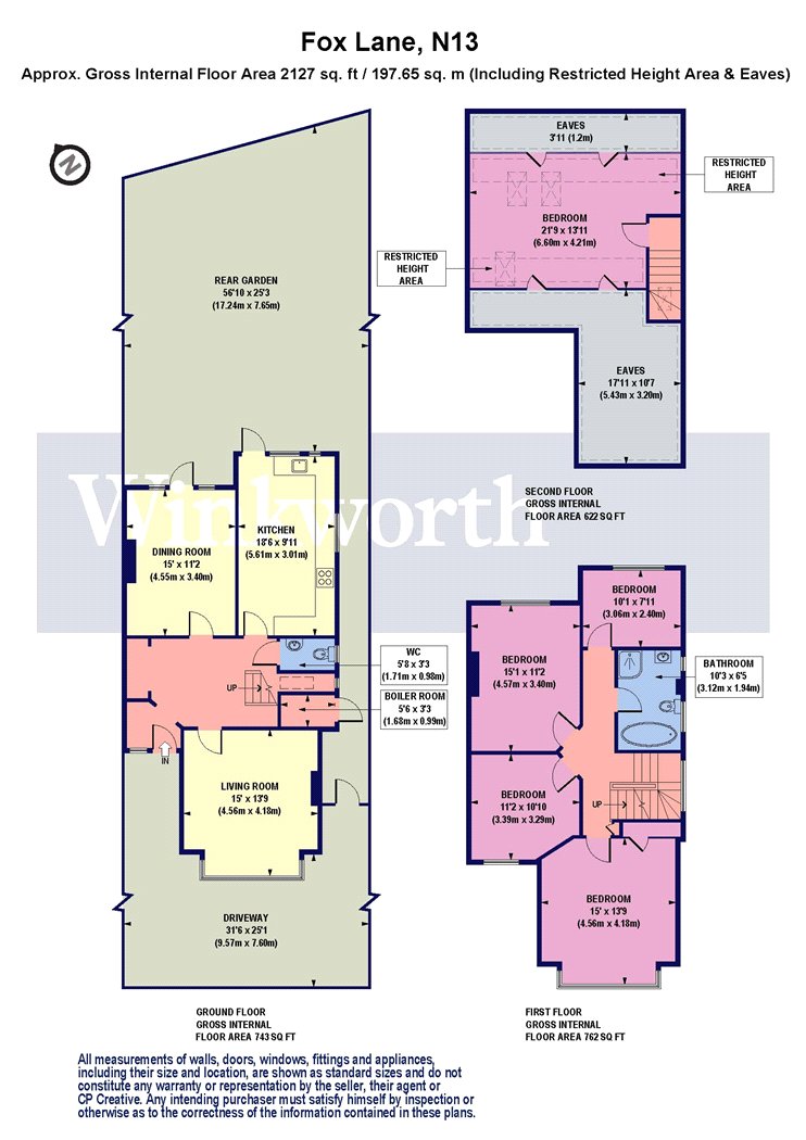 92, Fox Lane, London floorplan